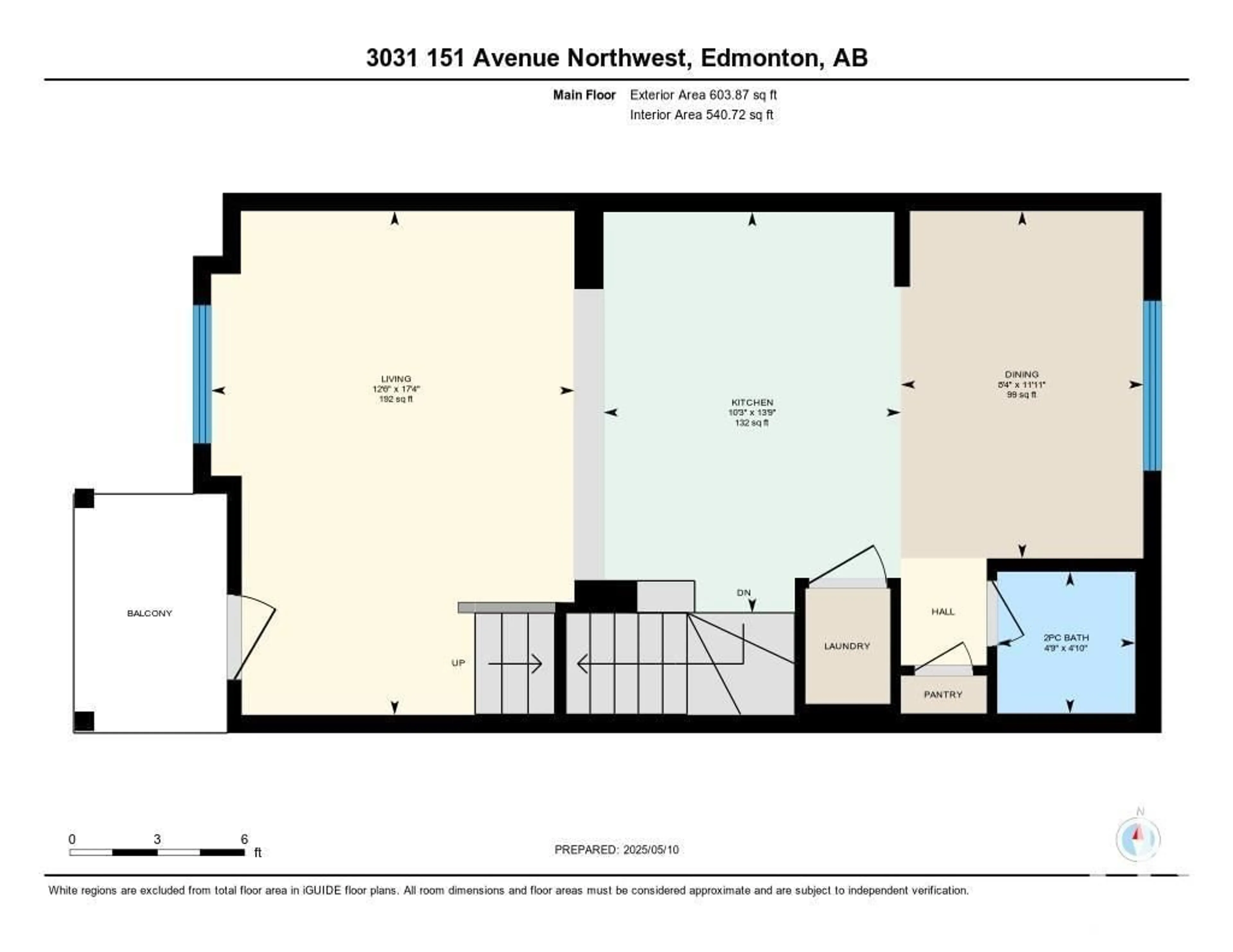 Floor plan for 3031 151 AV, Edmonton Alberta T5Y3W4