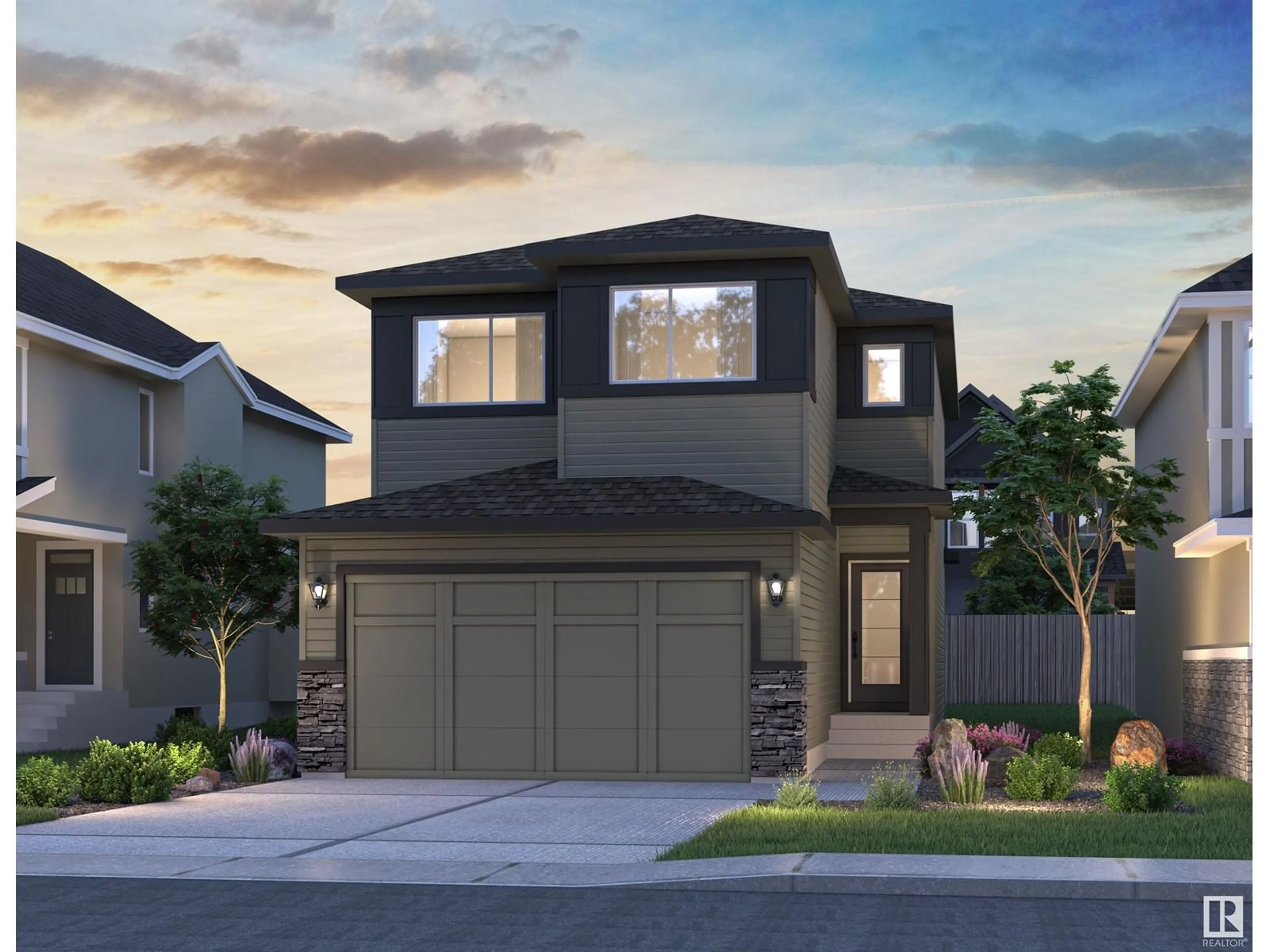 Home with vinyl exterior material, street for LI NW - 3545 ERLANGER LINK, Edmonton Alberta T6M1J5