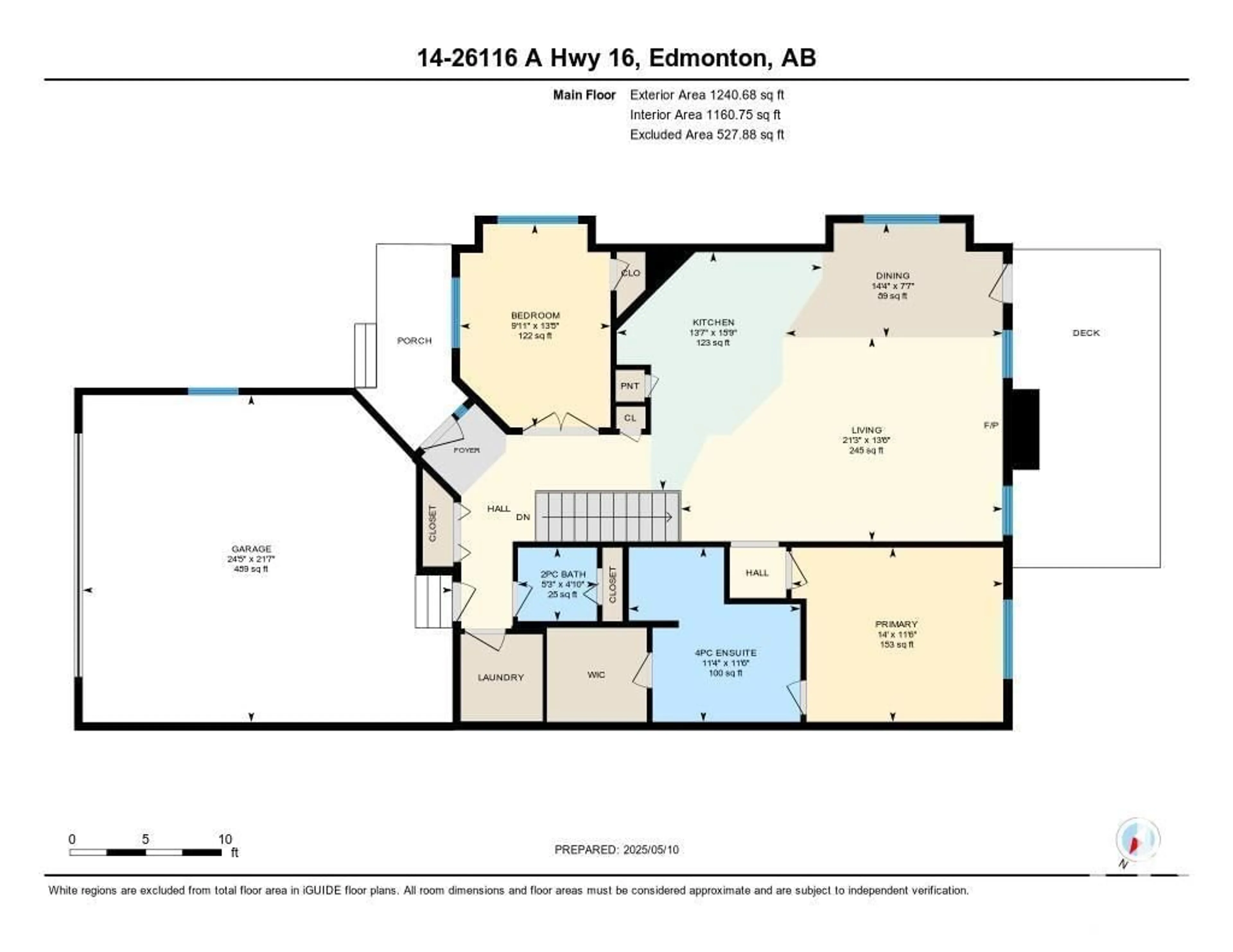 Floor plan for 14 - 26116 HGHWAY 16, Rural Parkland County Alberta T7Y1A1