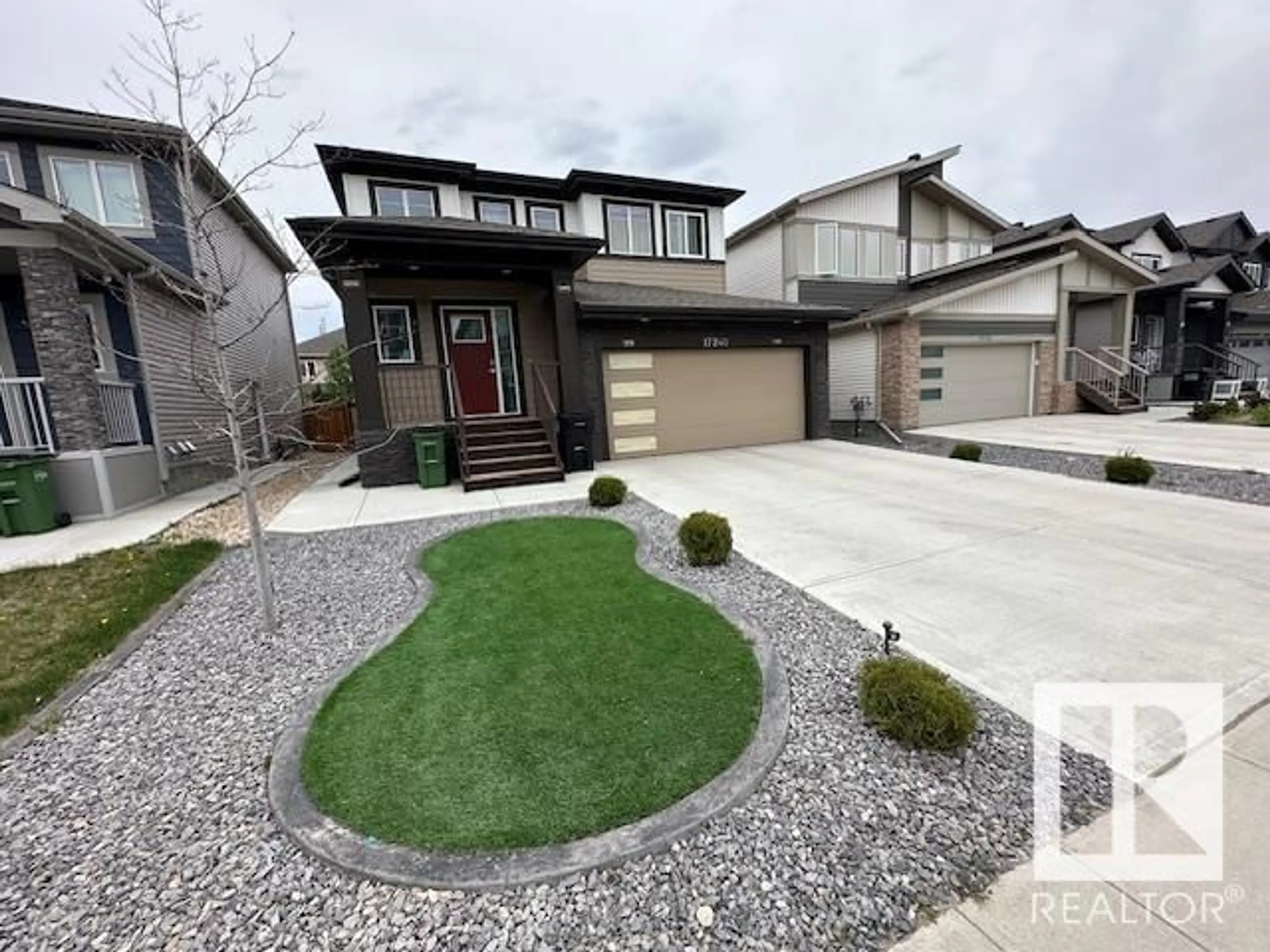 Home with vinyl exterior material, street for SW - 17240 9 AV, Edmonton Alberta T6W3V4