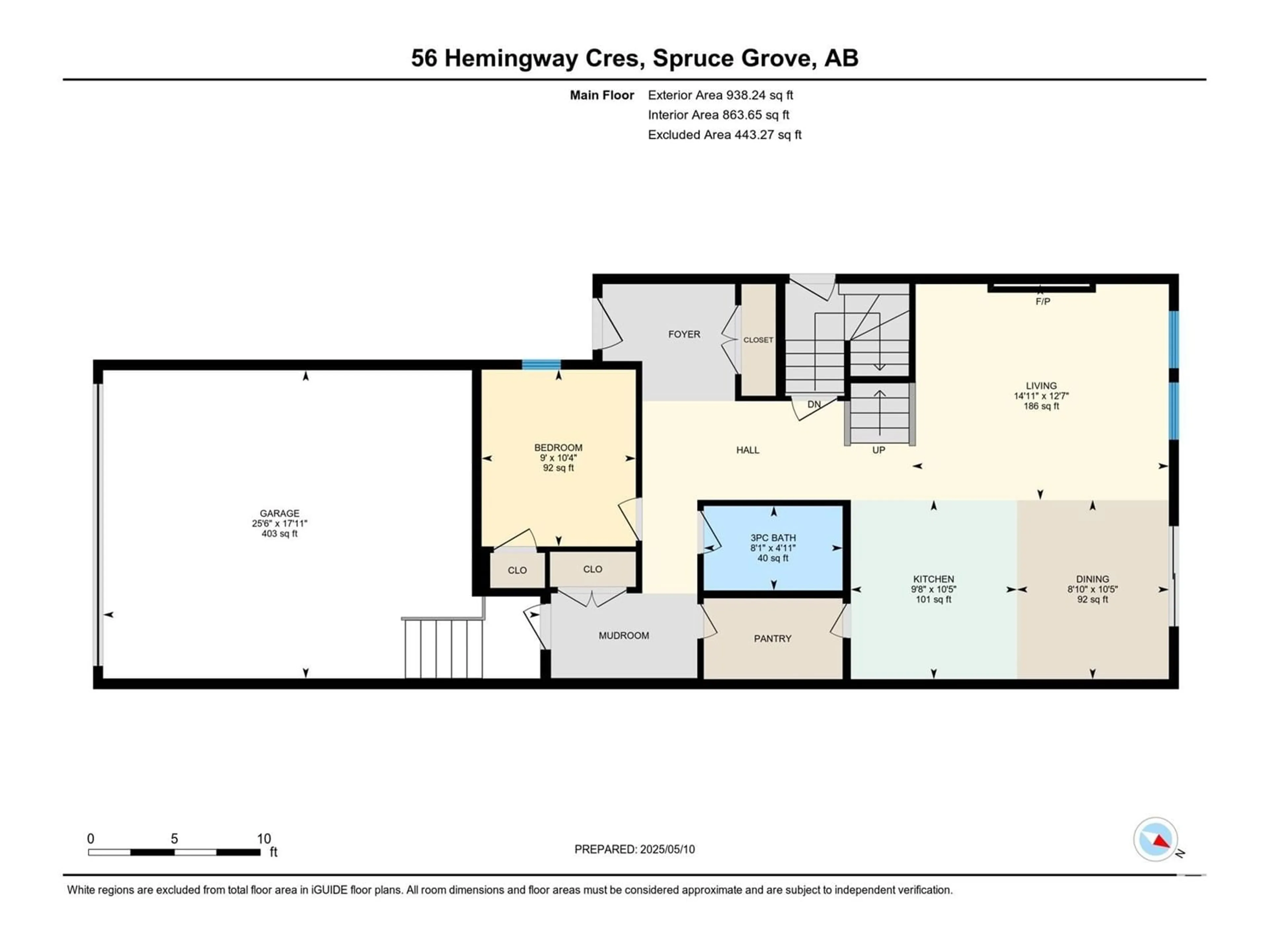 Floor plan for 56 HEMINGWAY CR, Spruce Grove Alberta T7X2L6
