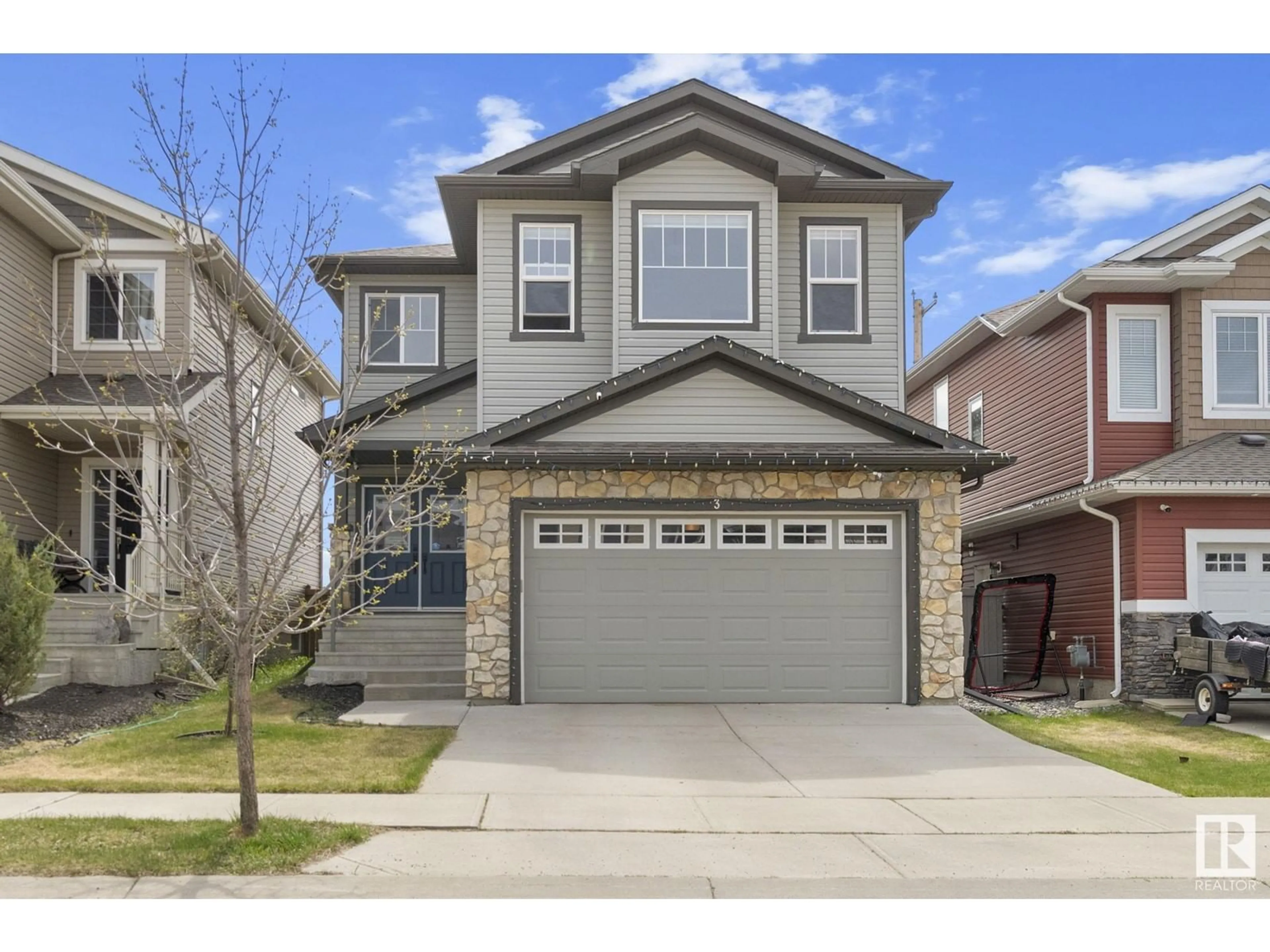 Home with brick exterior material, street for 3 SANDALWOOD PL, Leduc Alberta T9E1C2