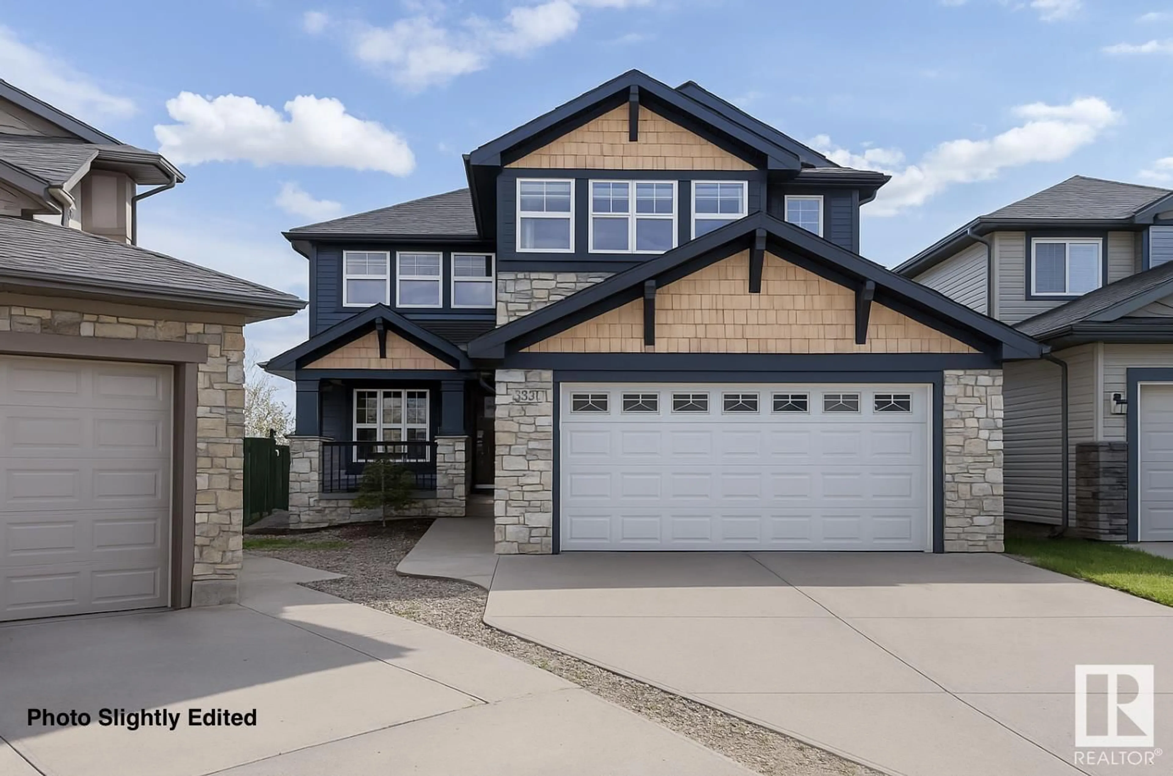Home with vinyl exterior material, street for 2553 HANNA CRESCENT, Edmonton Alberta T6R3P7