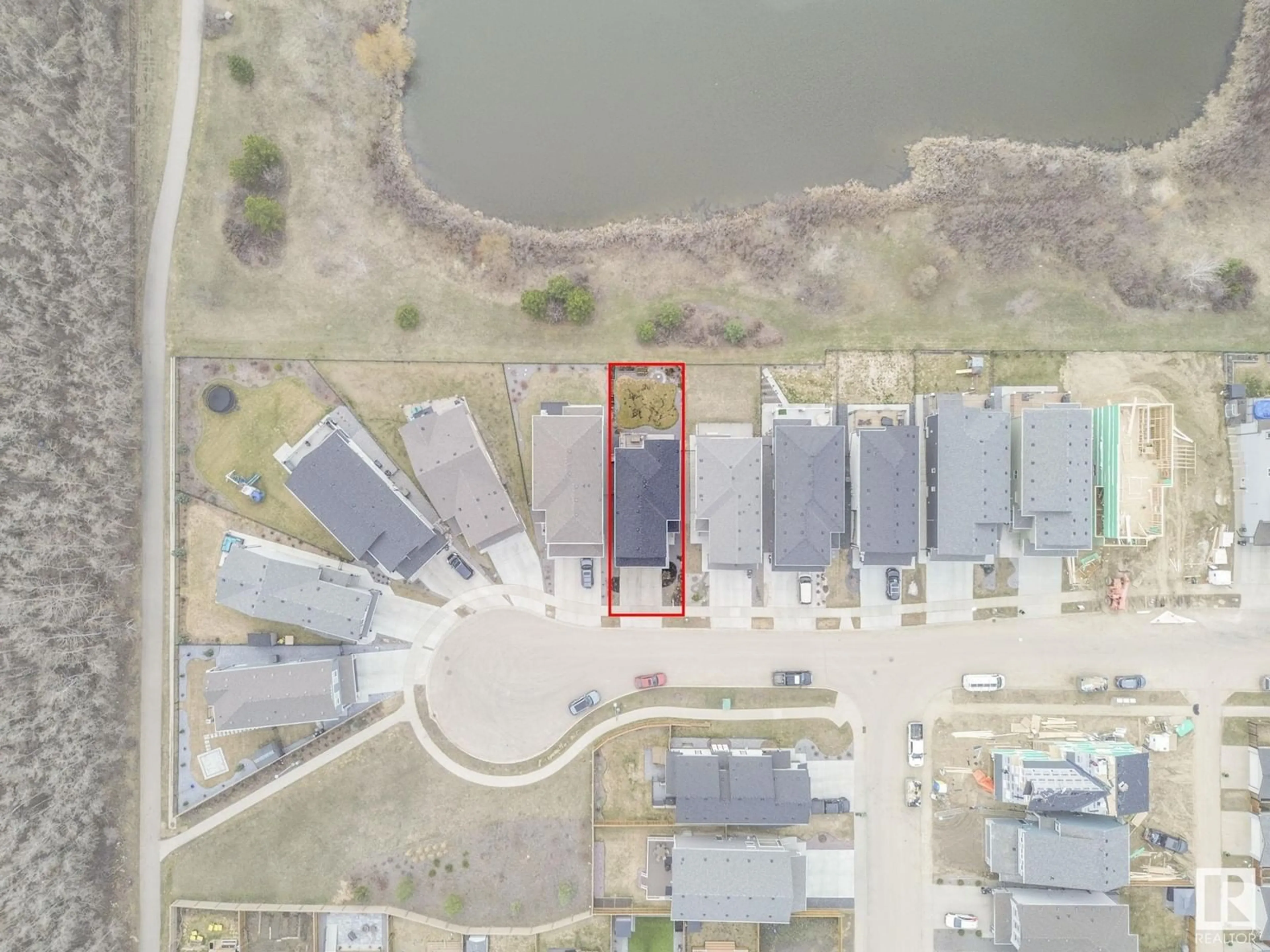 A pic from outside/outdoor area/front of a property/back of a property/a pic from drone, water/lake/river/ocean view for 21851 98 AV, Edmonton Alberta T5T7J3