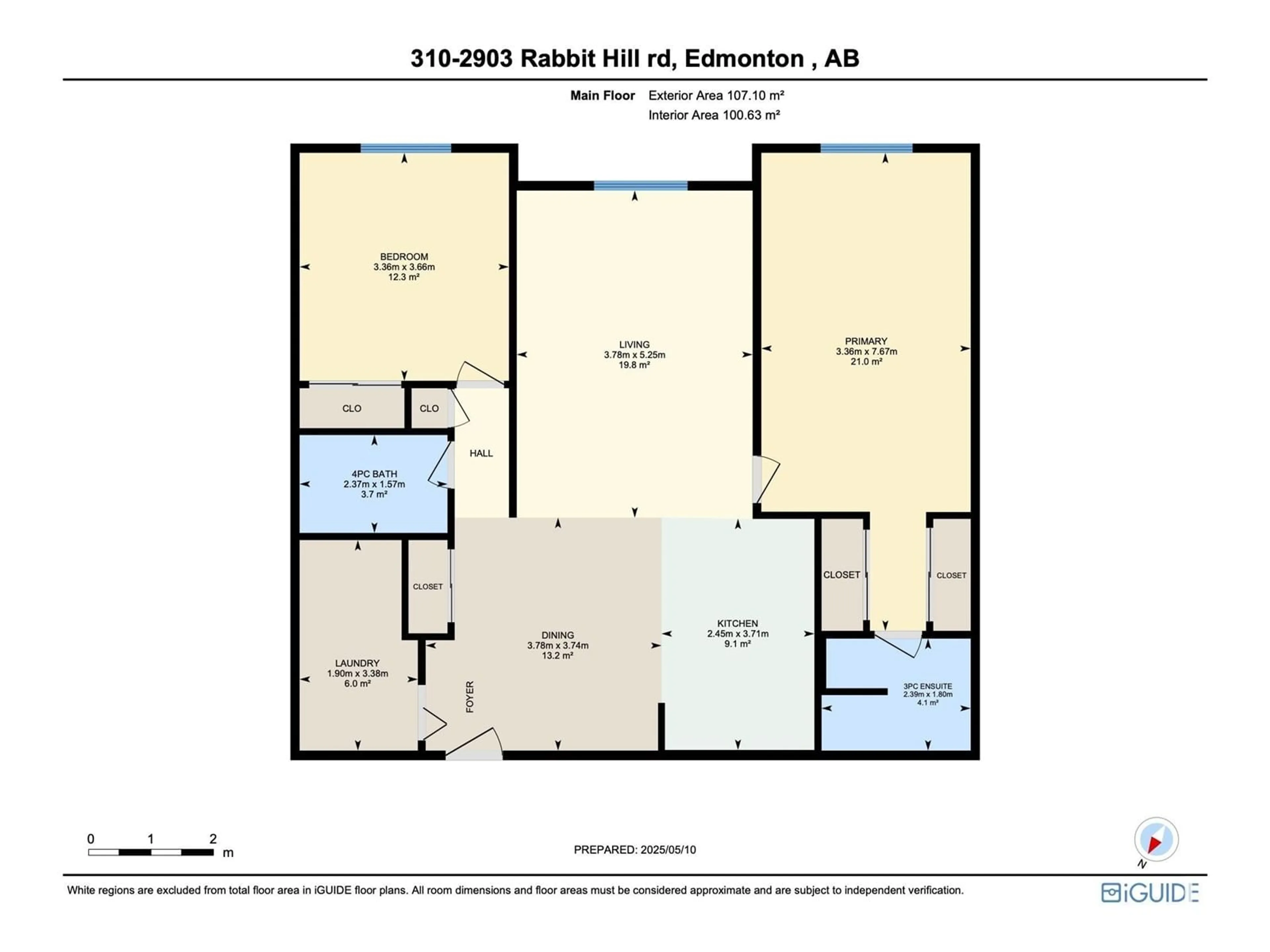 Floor plan for #310 - 2903 RABBIT HILL RD, Edmonton Alberta T6R3A3