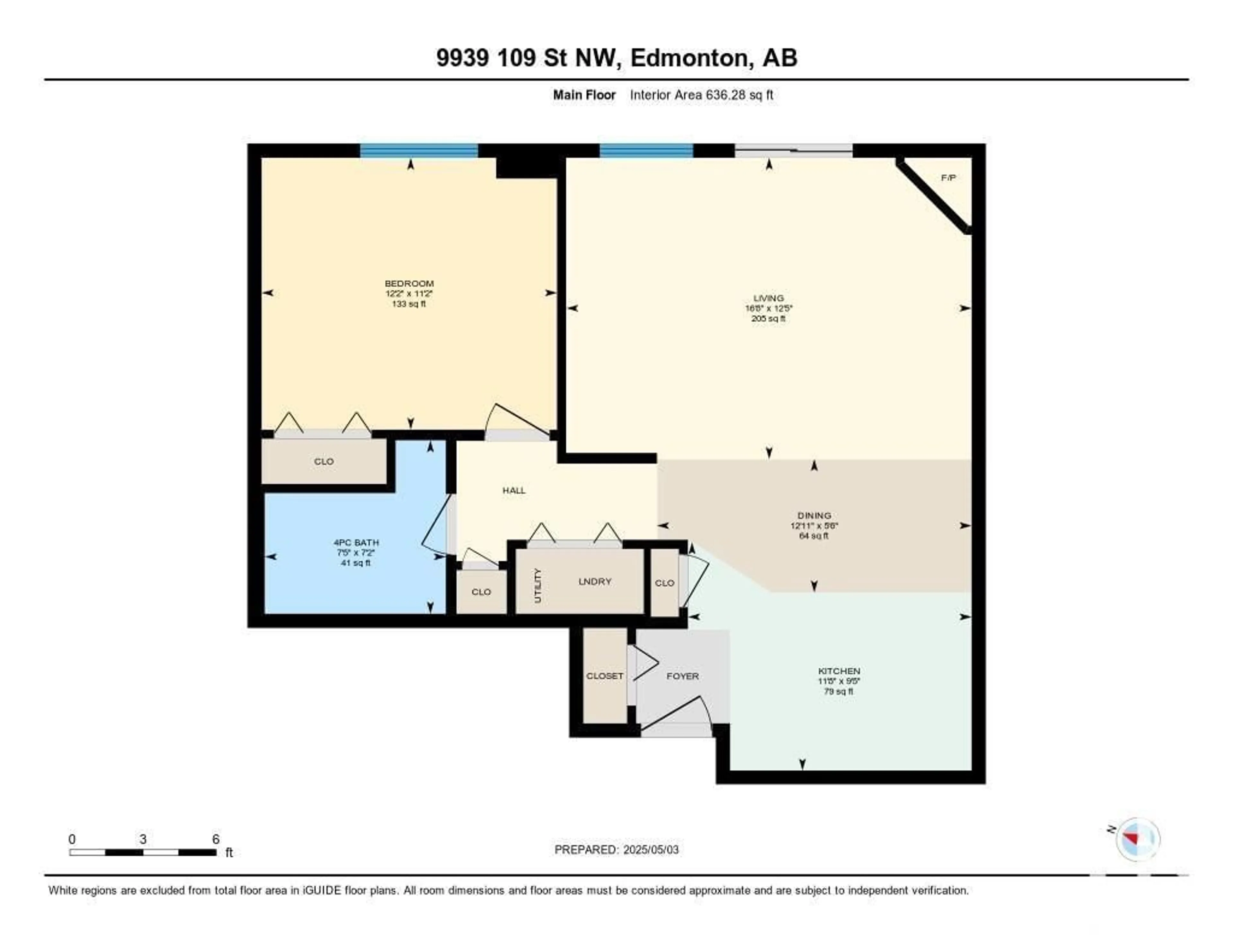 Floor plan for #702 - 9939 109 ST, Edmonton Alberta T5K1H6