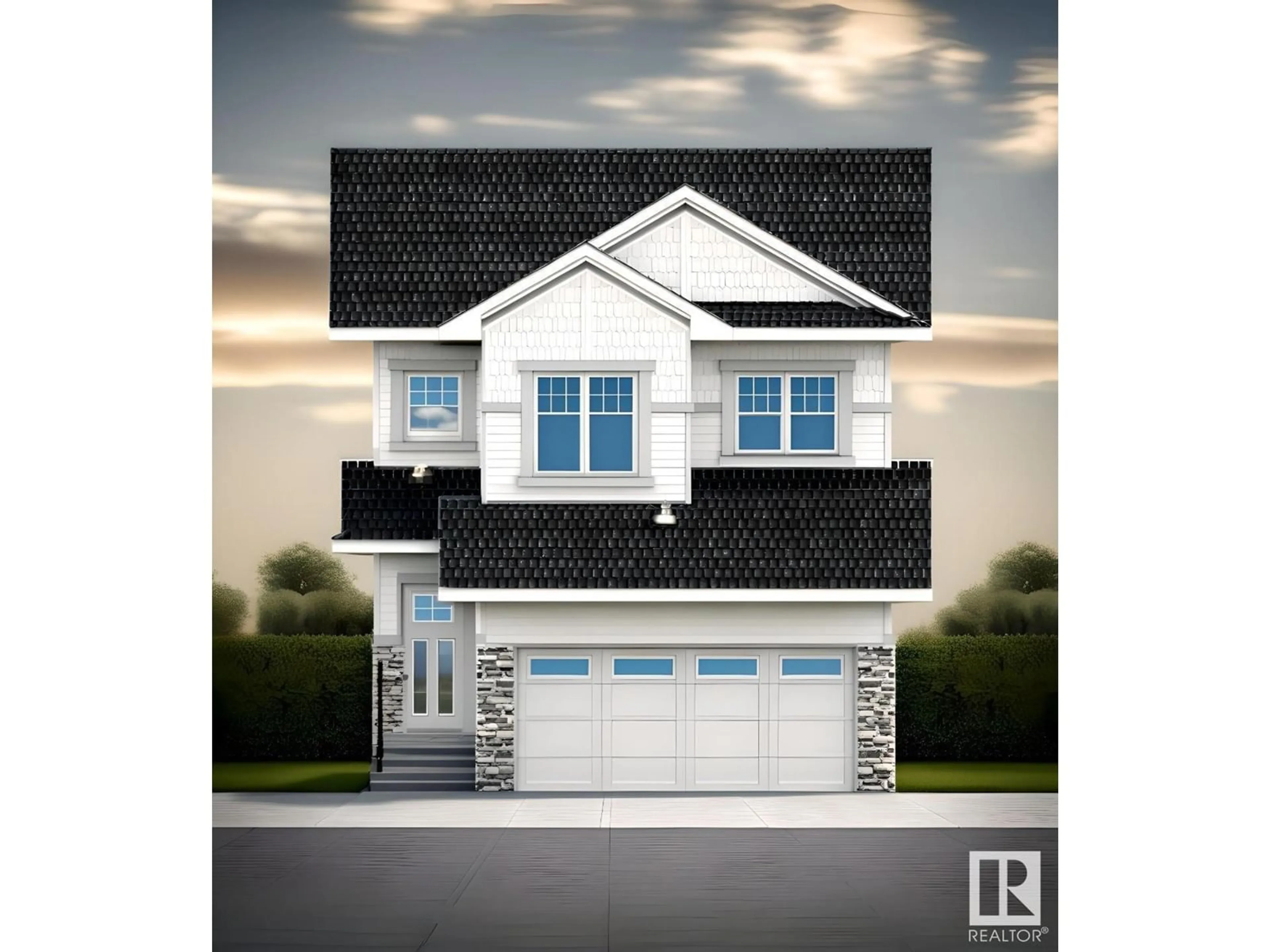 Home with vinyl exterior material, street for 19019 20 AV, Edmonton Alberta T6M3E8