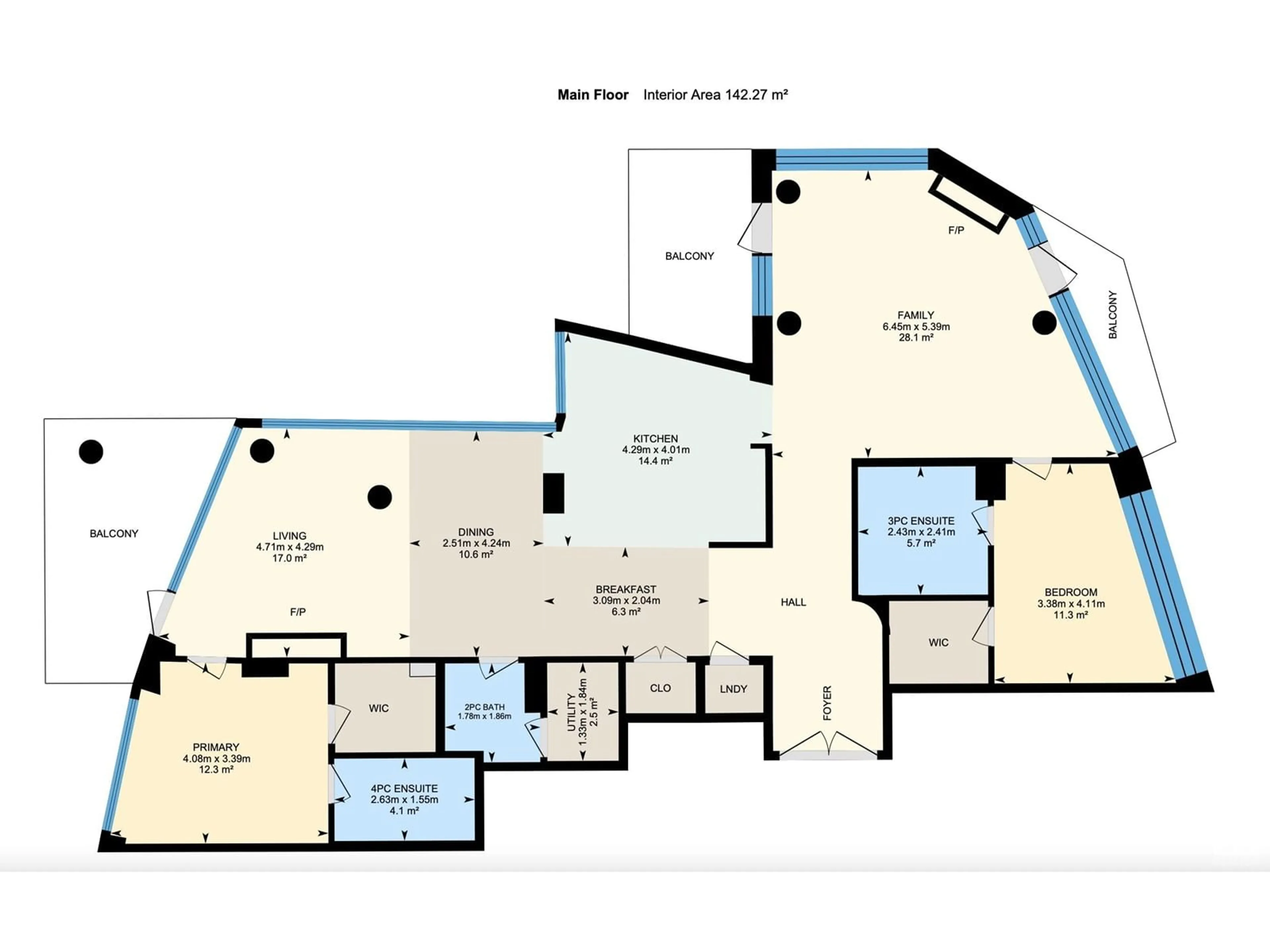 Floor plan for #504 - 11969 JASPER AV, Edmonton Alberta T5K0P1