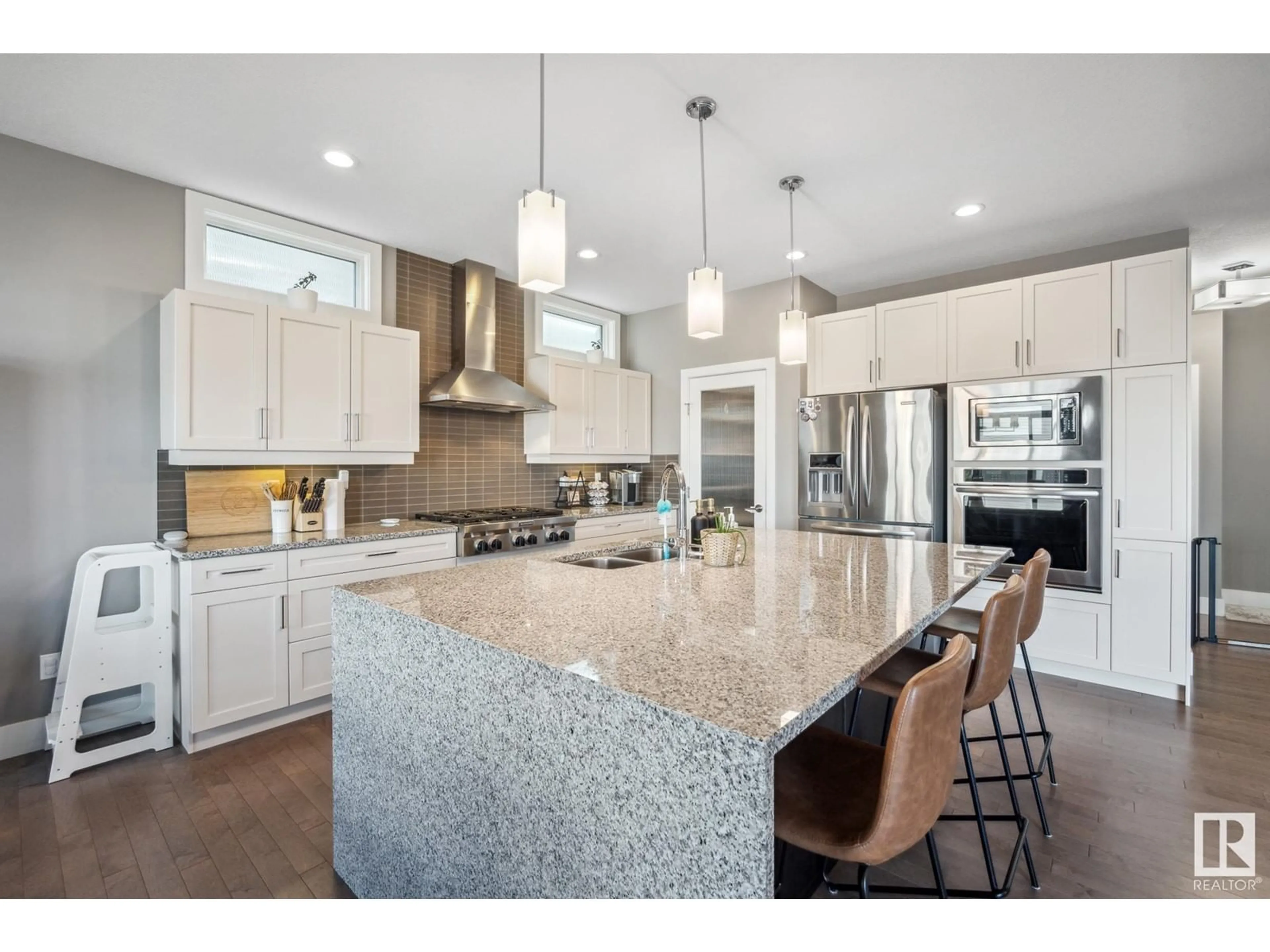 Open concept kitchen, ceramic/tile floor for 2135 GLENRIDDING WY, Edmonton Alberta T6W2H4