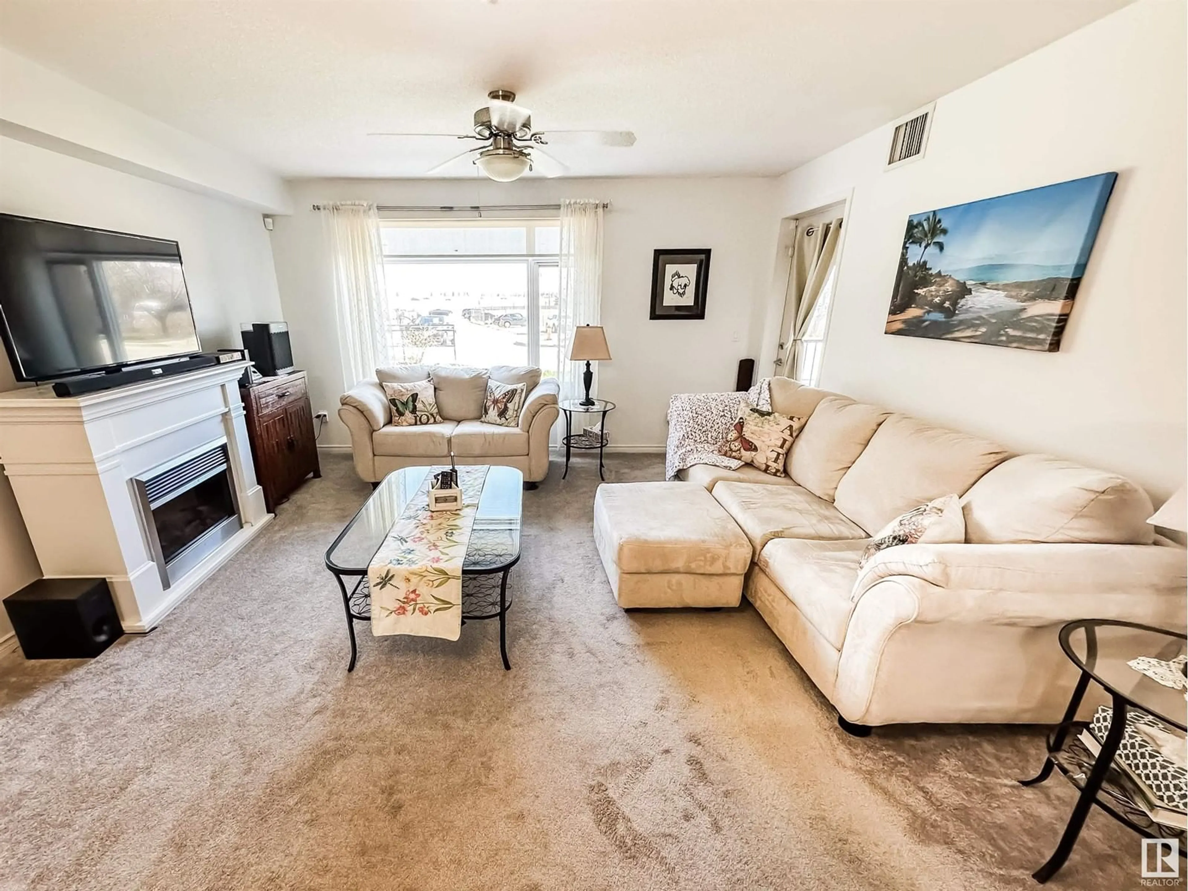 Living room with furniture, unknown for #116 - 1589 GLASTONBURY BV, Edmonton Alberta T5T2V1