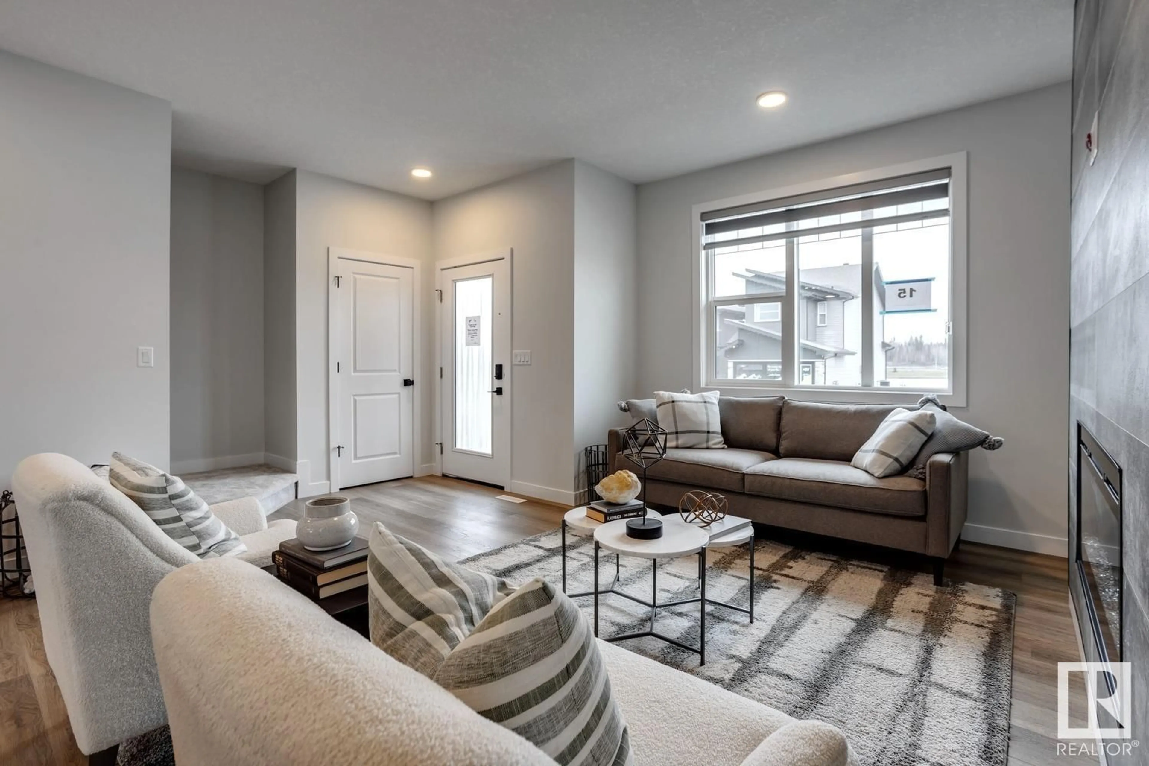Living room with furniture, unknown for 17 ETON LI, Spruce Grove Alberta T7X4B7