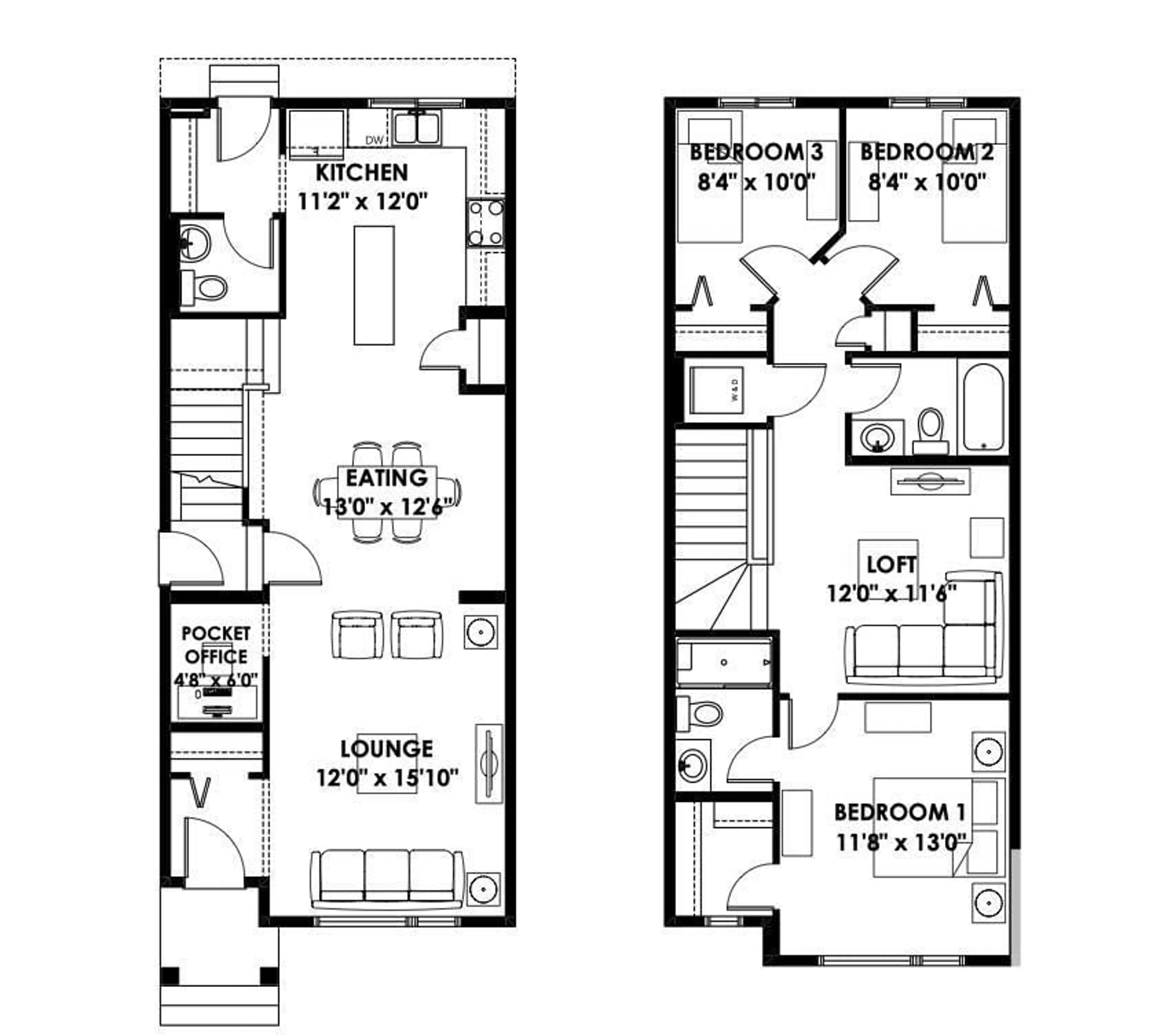 Floor plan for NW - 21120 25 AVE, Edmonton Alberta T6M3H1
