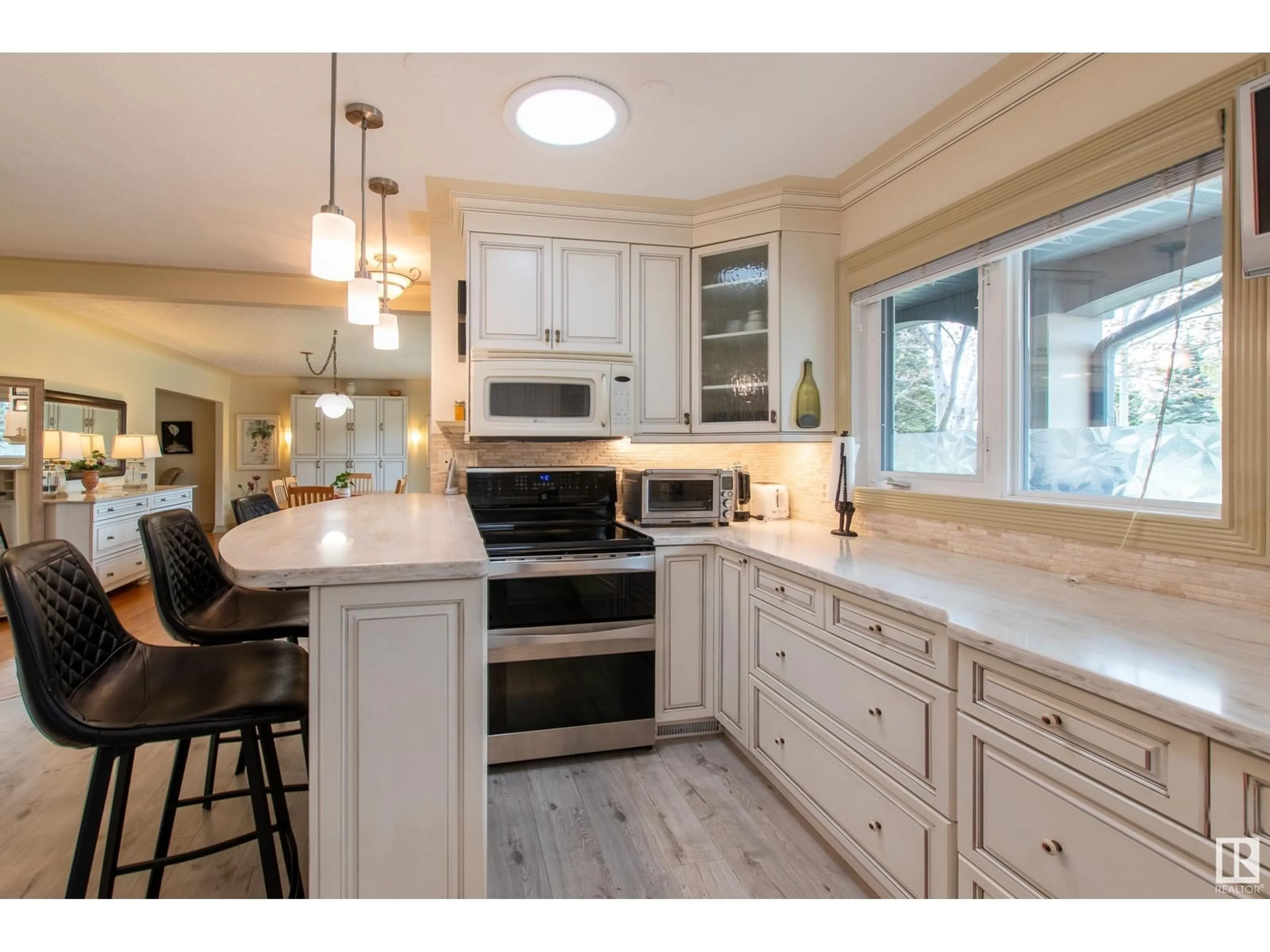 Open concept kitchen, unknown for NW - 14647 89 AV, Edmonton Alberta T5R4P4