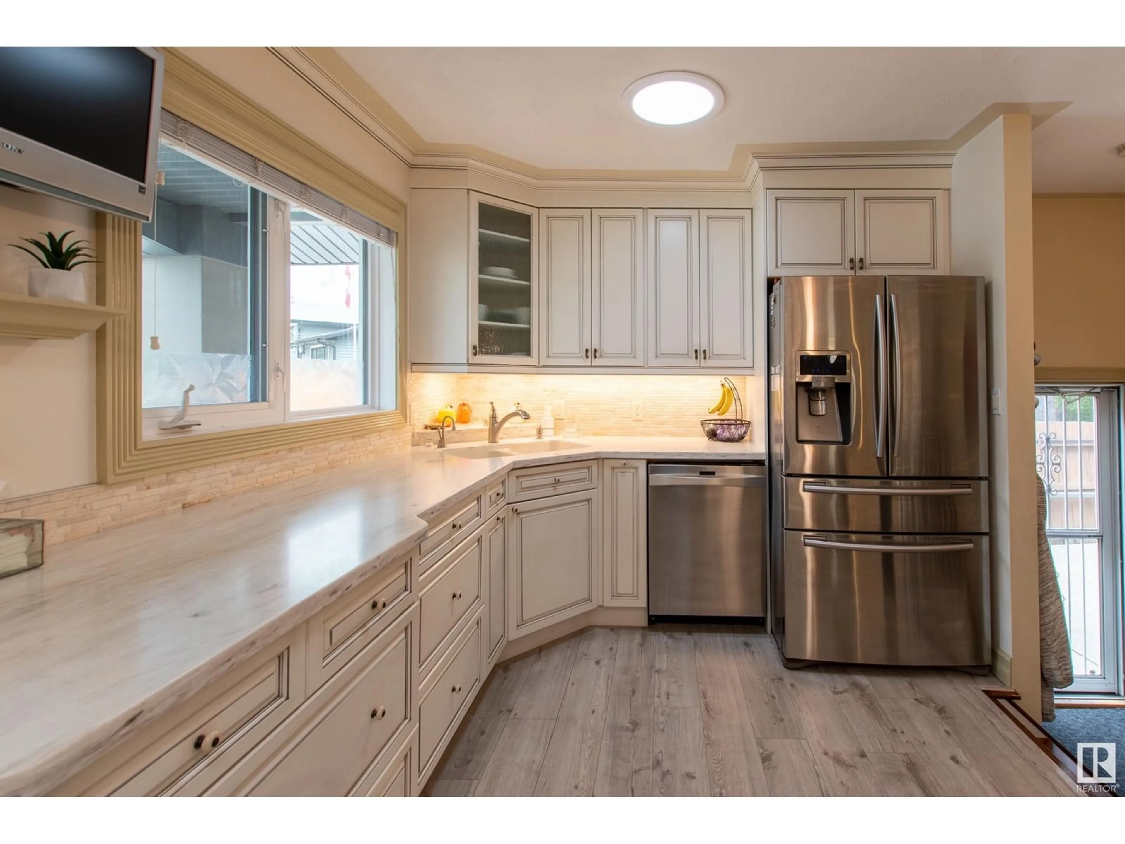 Open concept kitchen, unknown for NW - 14647 89 AV, Edmonton Alberta T5R4P4