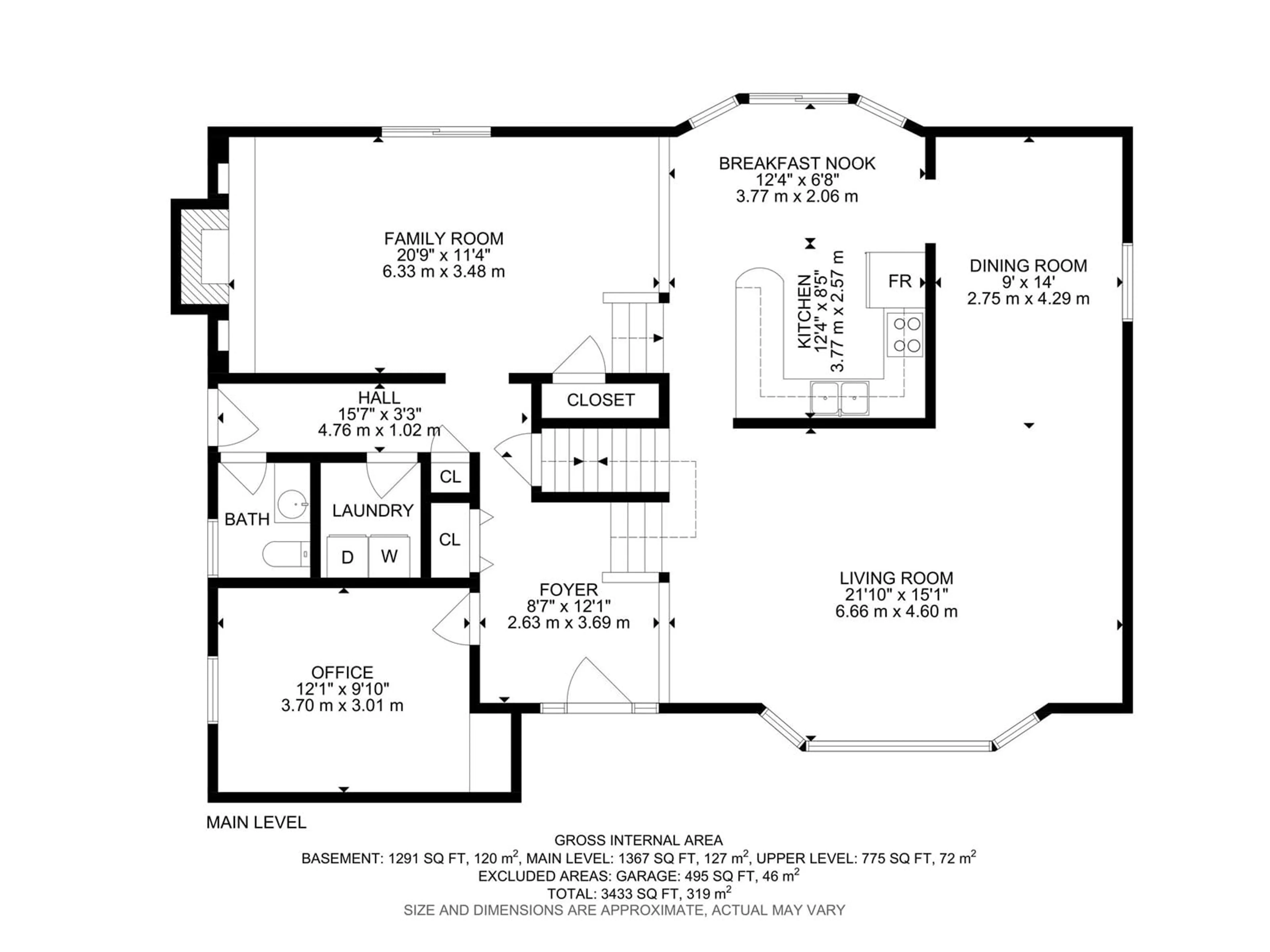Floor plan for NW - 10922 41 AV, Edmonton Alberta T6J2P4