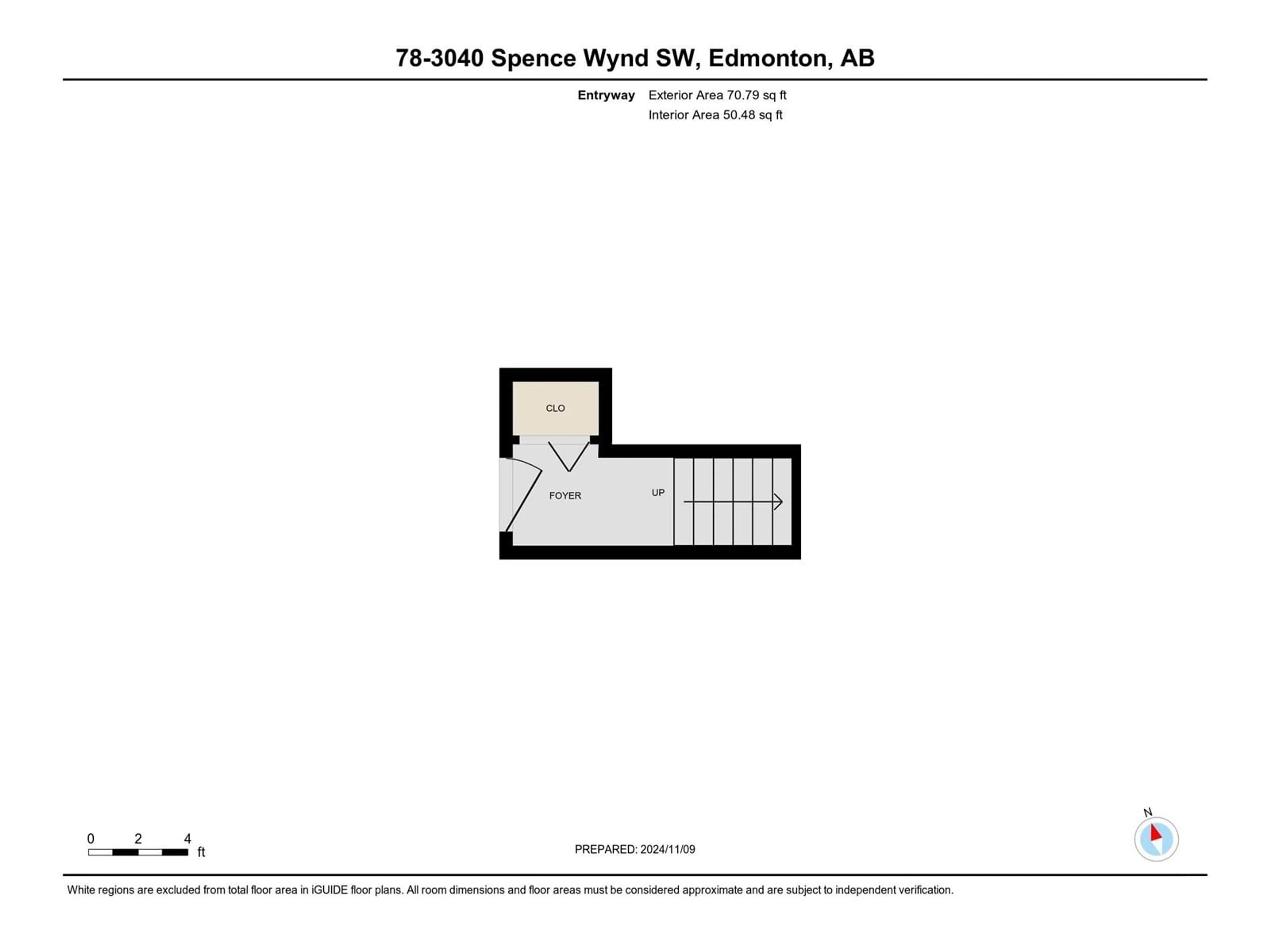 Floor plan for 78 - 3040 SPENCE WD, Edmonton Alberta T6X1N7