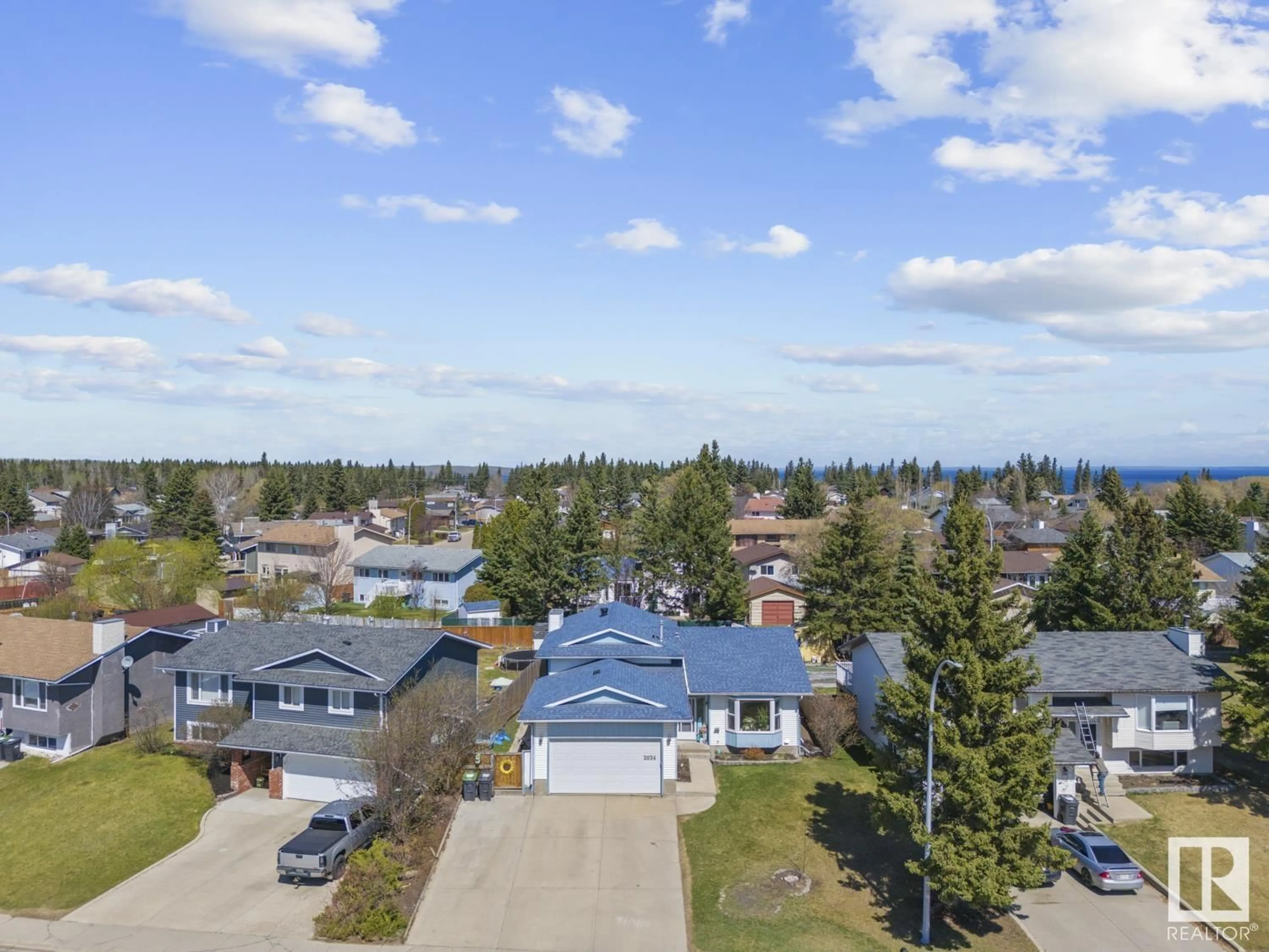 A pic from outside/outdoor area/front of a property/back of a property/a pic from drone, street for 2034 5 AV, Cold Lake Alberta T9M1E9