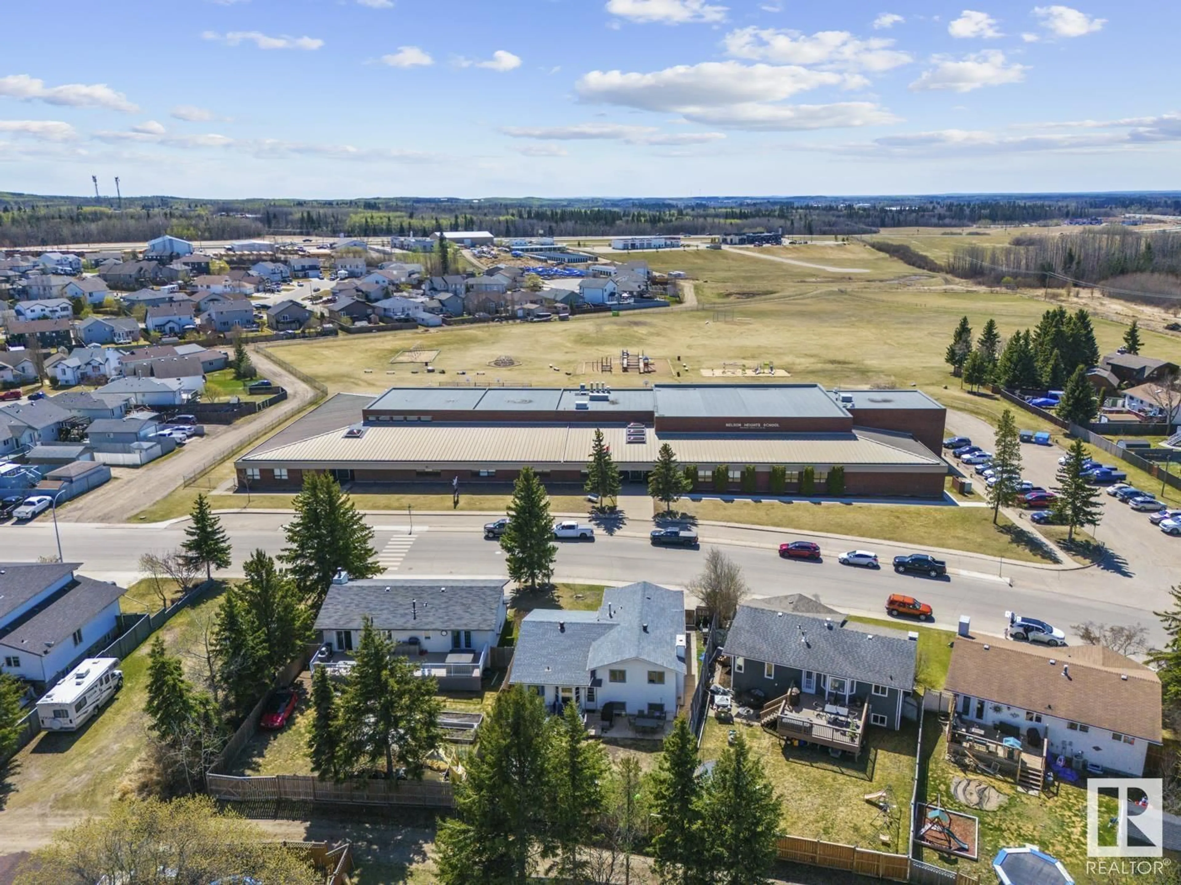 A pic from outside/outdoor area/front of a property/back of a property/a pic from drone, mountain view for 2034 5 AV, Cold Lake Alberta T9M1E9