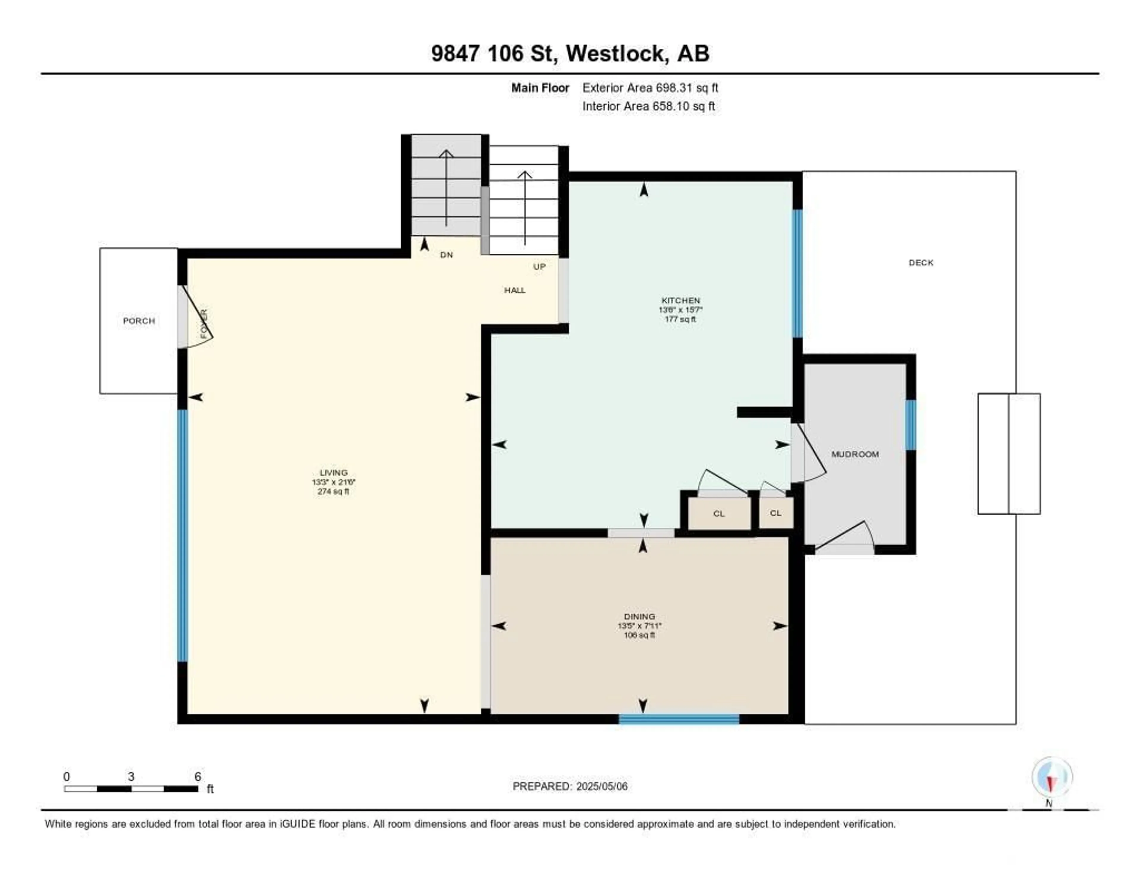 Floor plan for 9847 106 ST, Westlock Alberta T7P1S4