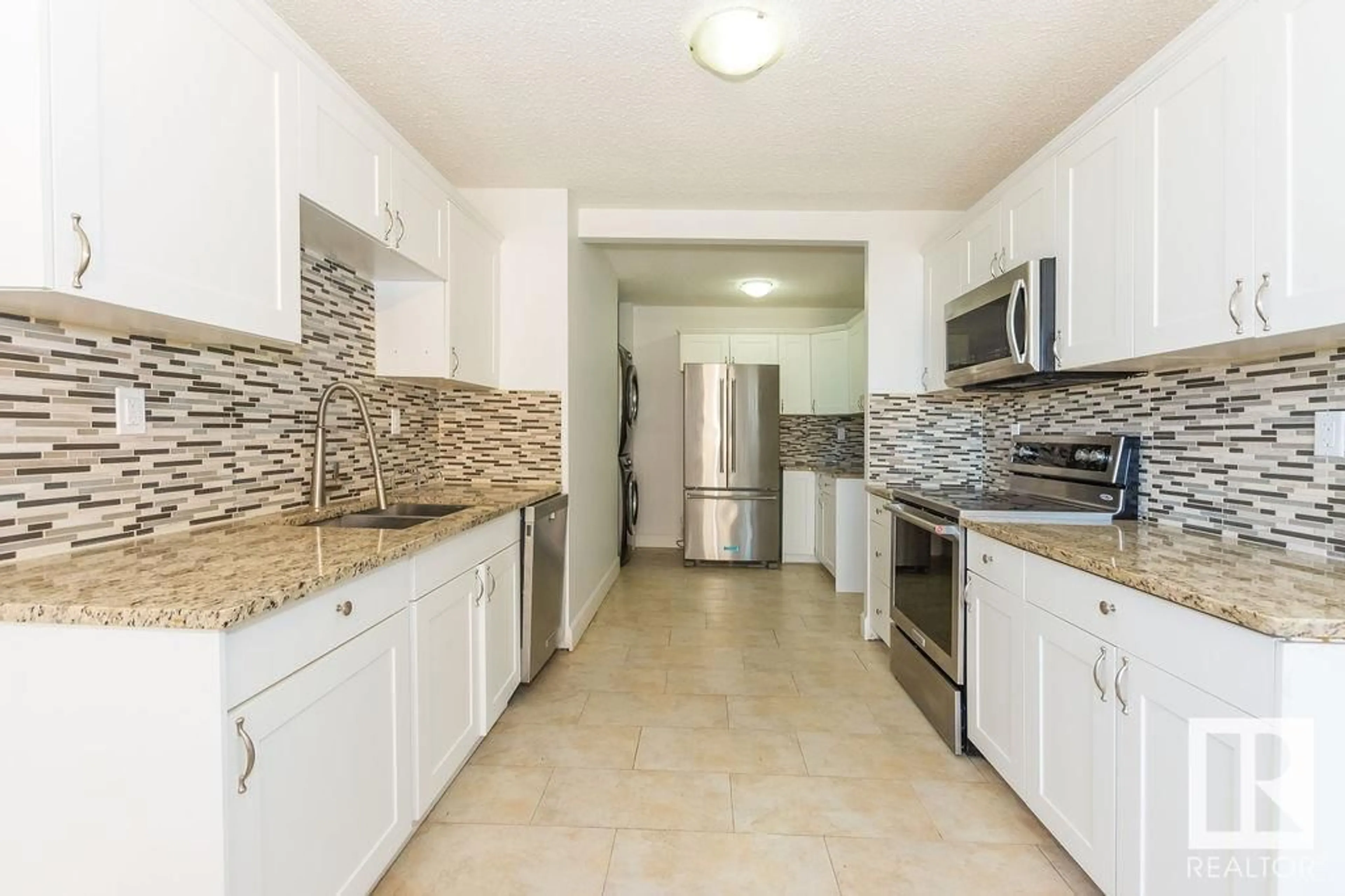 Standard kitchen, ceramic/tile floor for #703 - 9808 103 ST, Edmonton Alberta T5K2G4