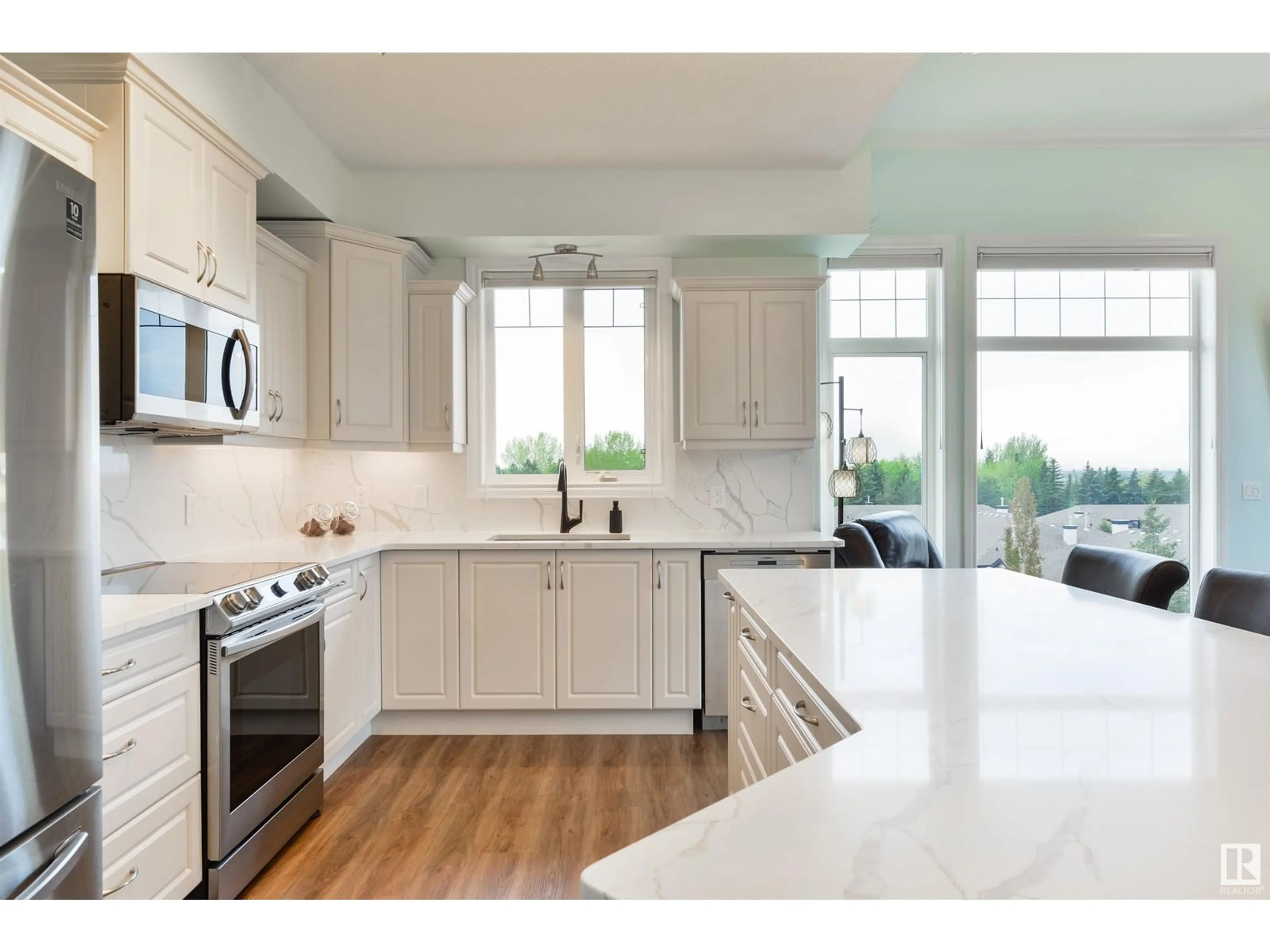 Open concept kitchen, unknown for #421 - 12408 15 AV, Edmonton Alberta T6W1X2