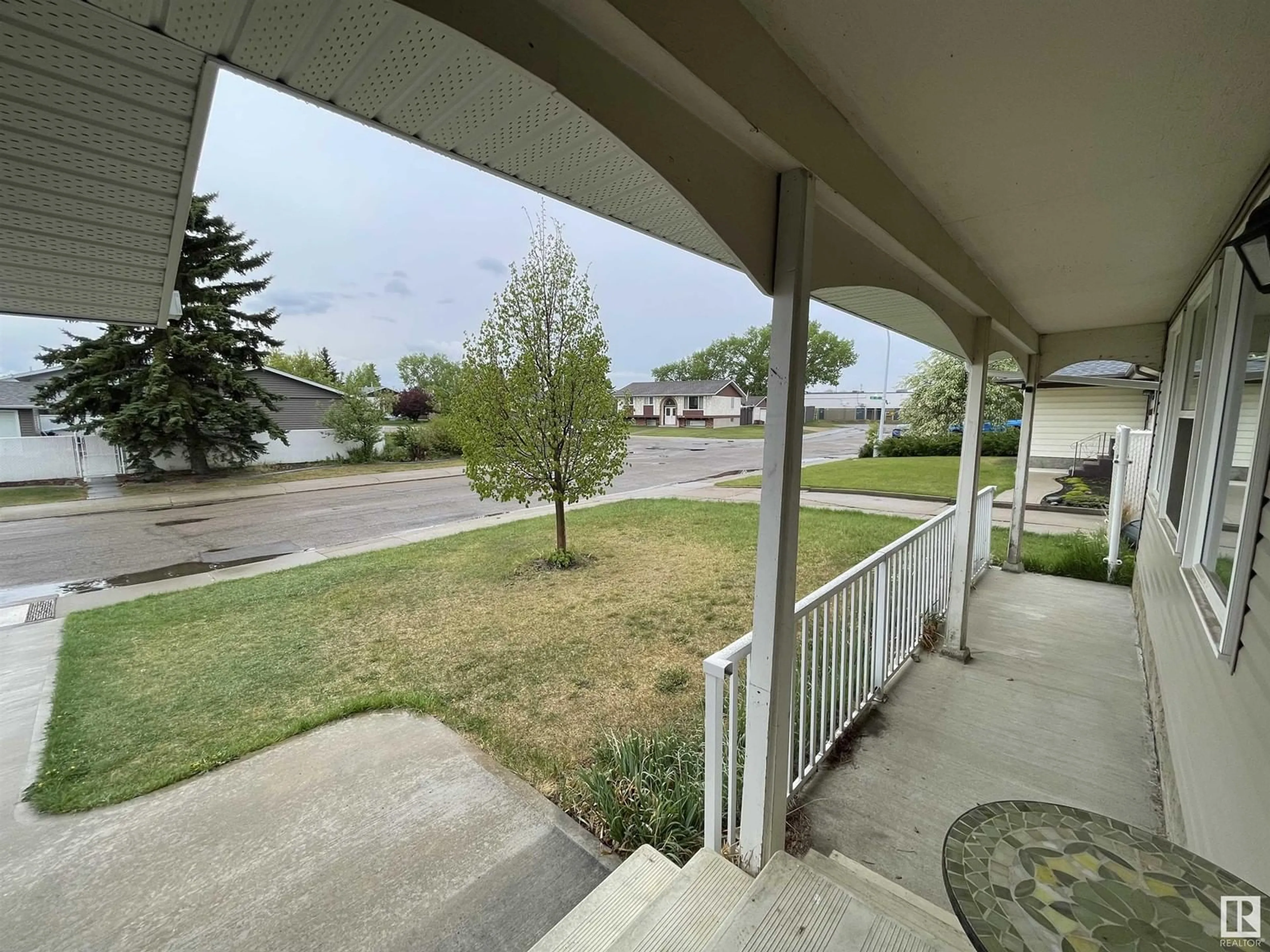 Patio, street for NW - 4722 127B AV, Edmonton Alberta T5A2M9