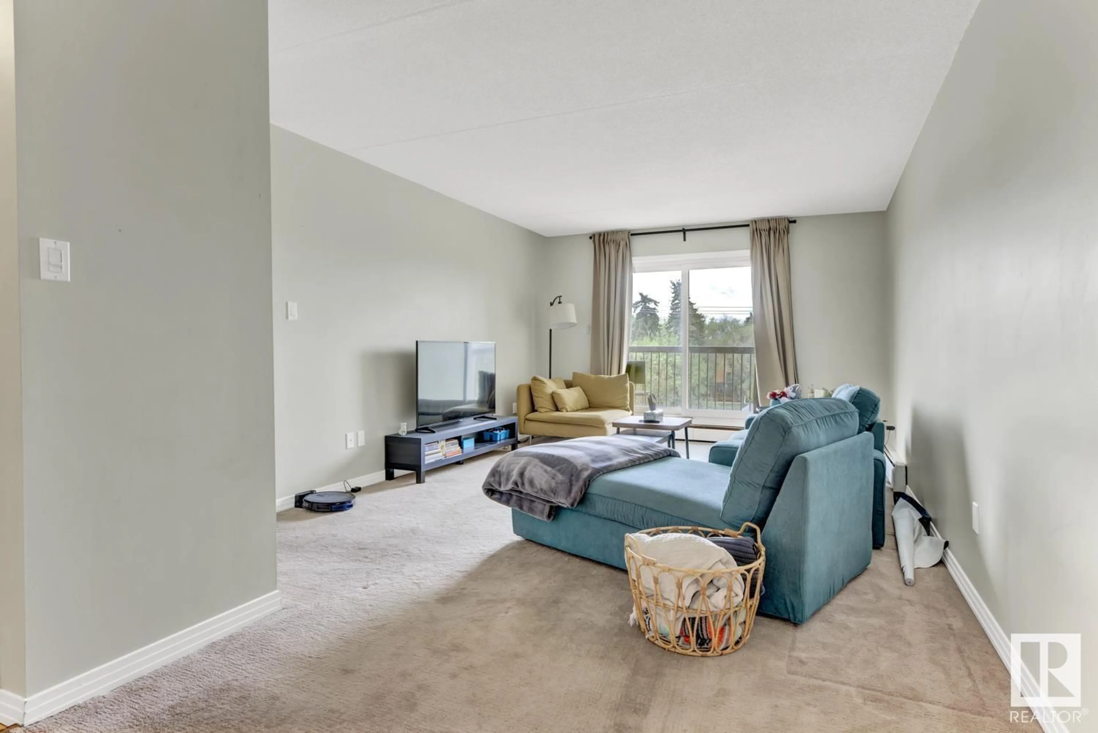 Living room with furniture, unknown for #404 - 11026 106 ST, Edmonton Alberta T5H2Y4