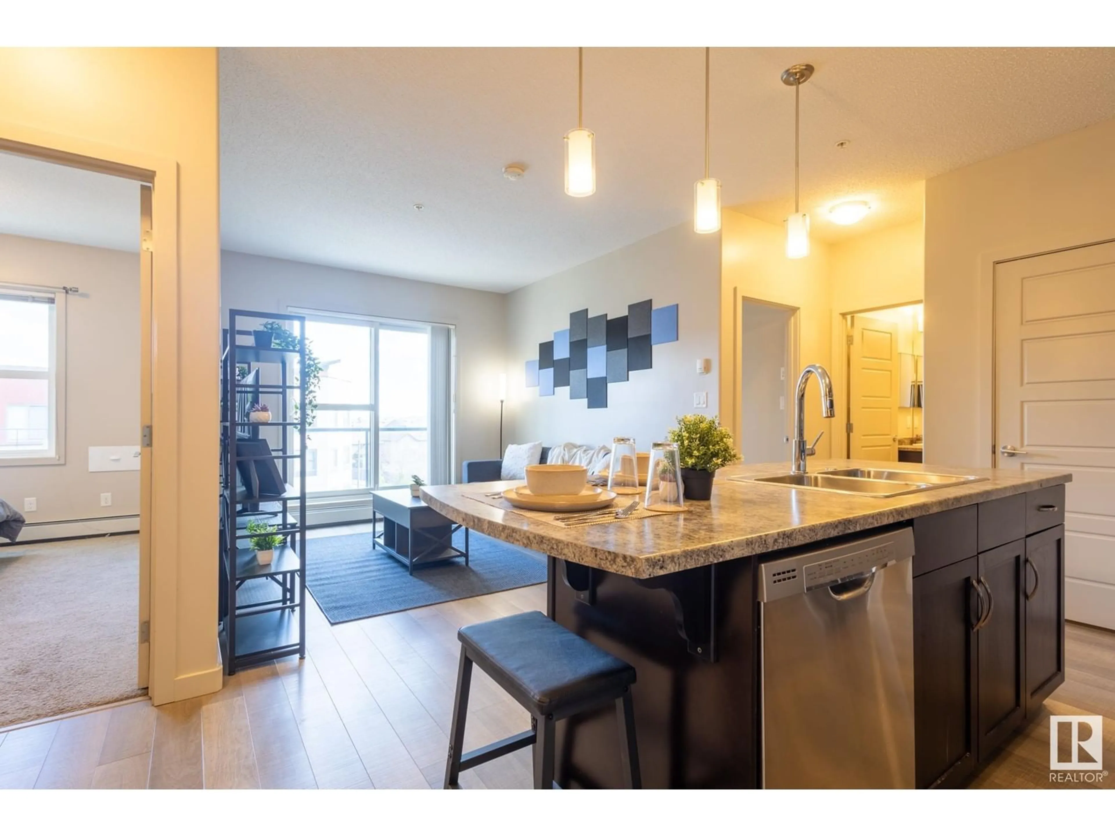 Open concept kitchen, unknown for 403 - 320 AMBLESIDE LINK, Edmonton Alberta T6W2Z9
