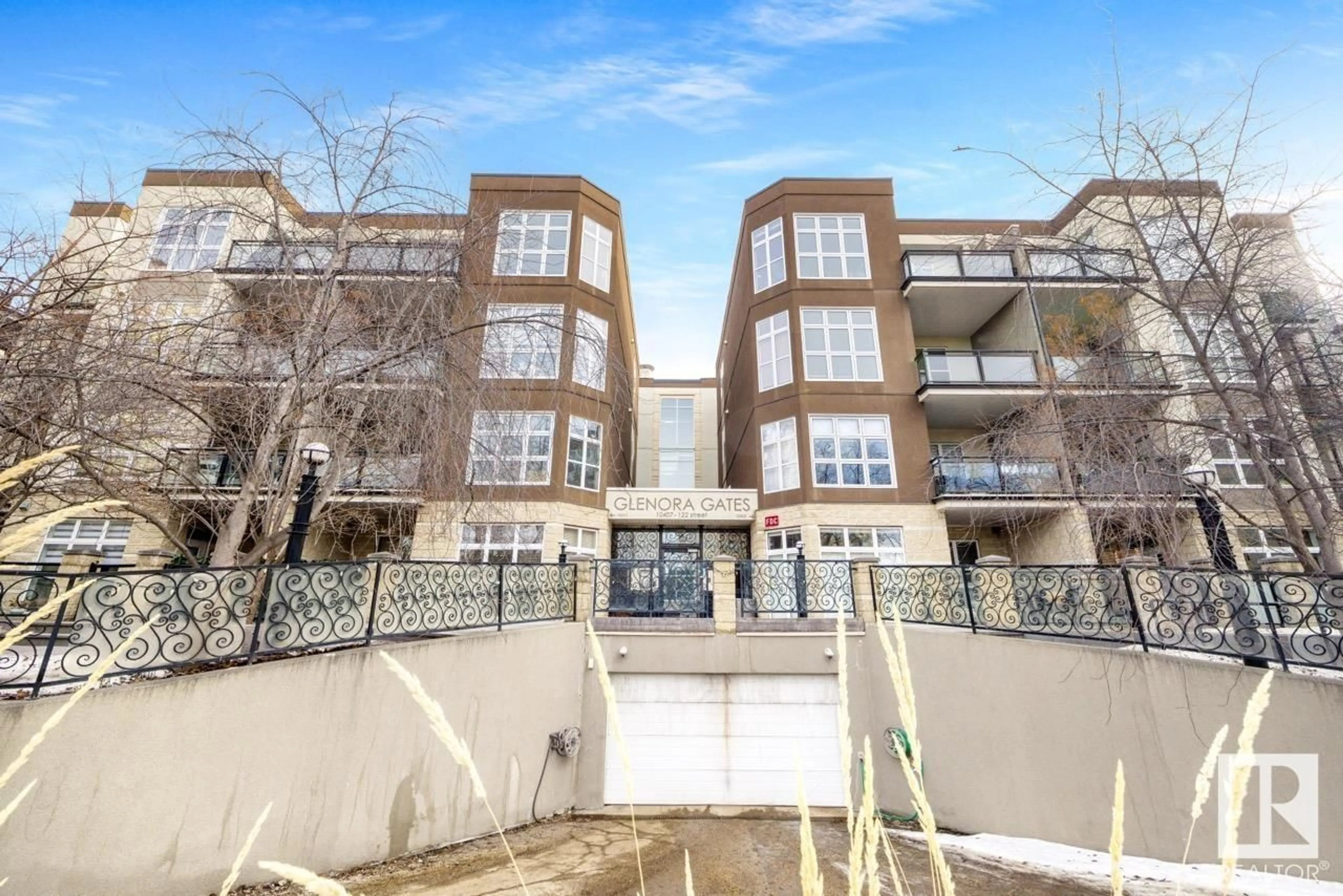 Balcony in the apartment, building for 129 - 10407 122 ST NW, Edmonton Alberta T5N4B8