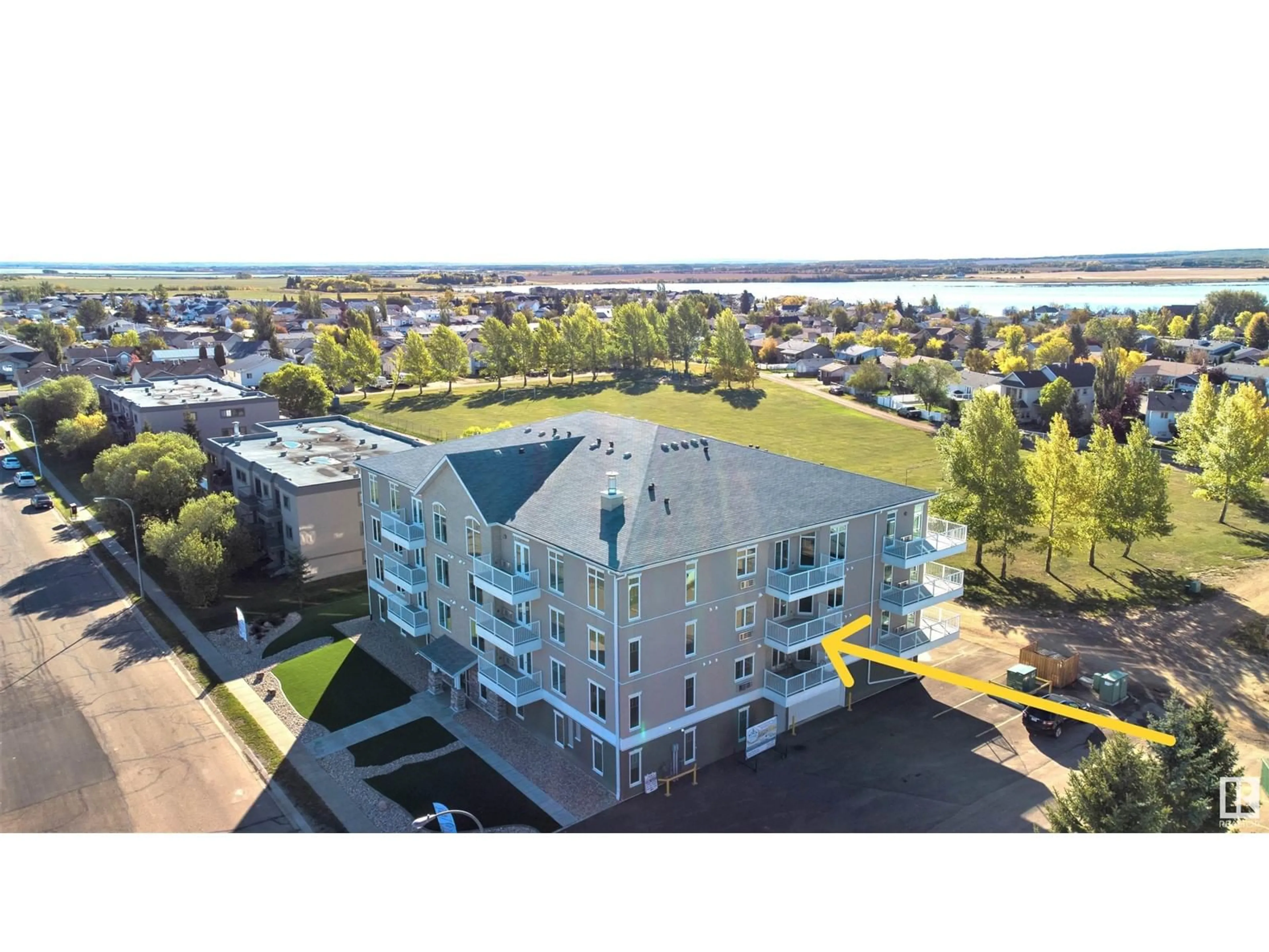 A pic from outside/outdoor area/front of a property/back of a property/a pic from drone, unknown for 202 - 4110 43 AV, Bonnyville Town Alberta T9N1S8