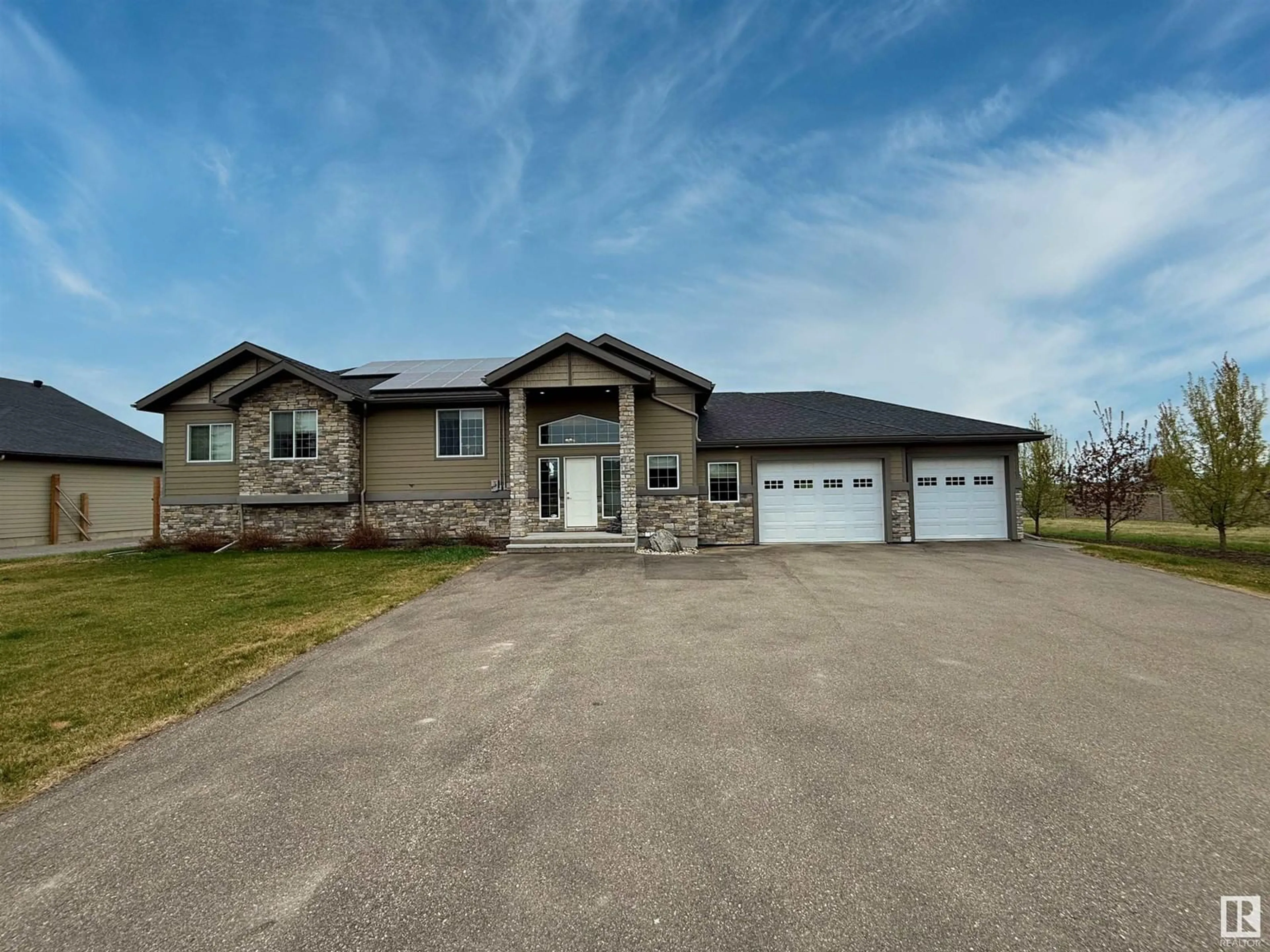 A pic from outside/outdoor area/front of a property/back of a property/a pic from drone, building for 101 46225 TWP RD 612, Rural Bonnyville M.D. Alberta T9N2G8