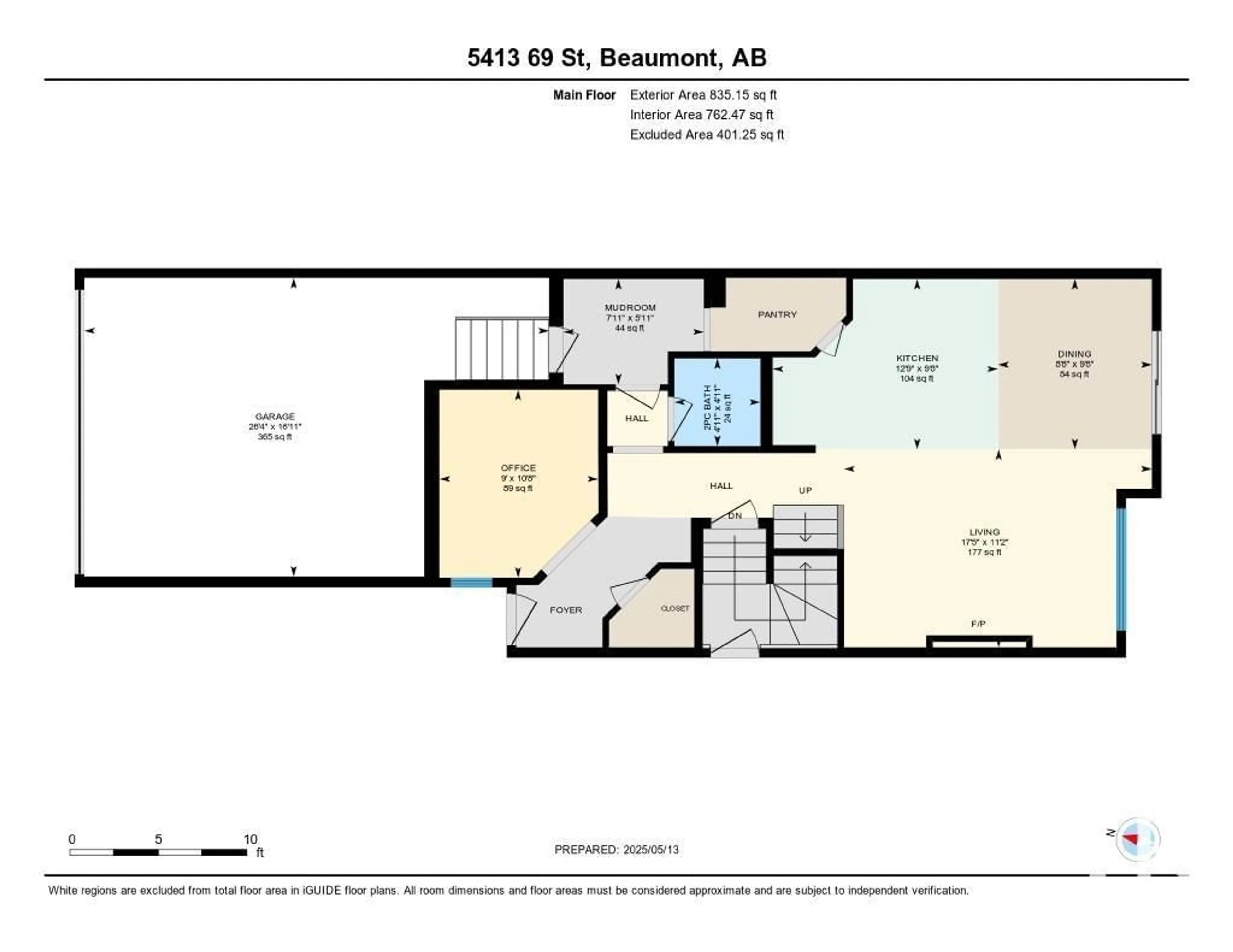 Floor plan for 5413 69 ST, Beaumont Alberta T4X2Z7