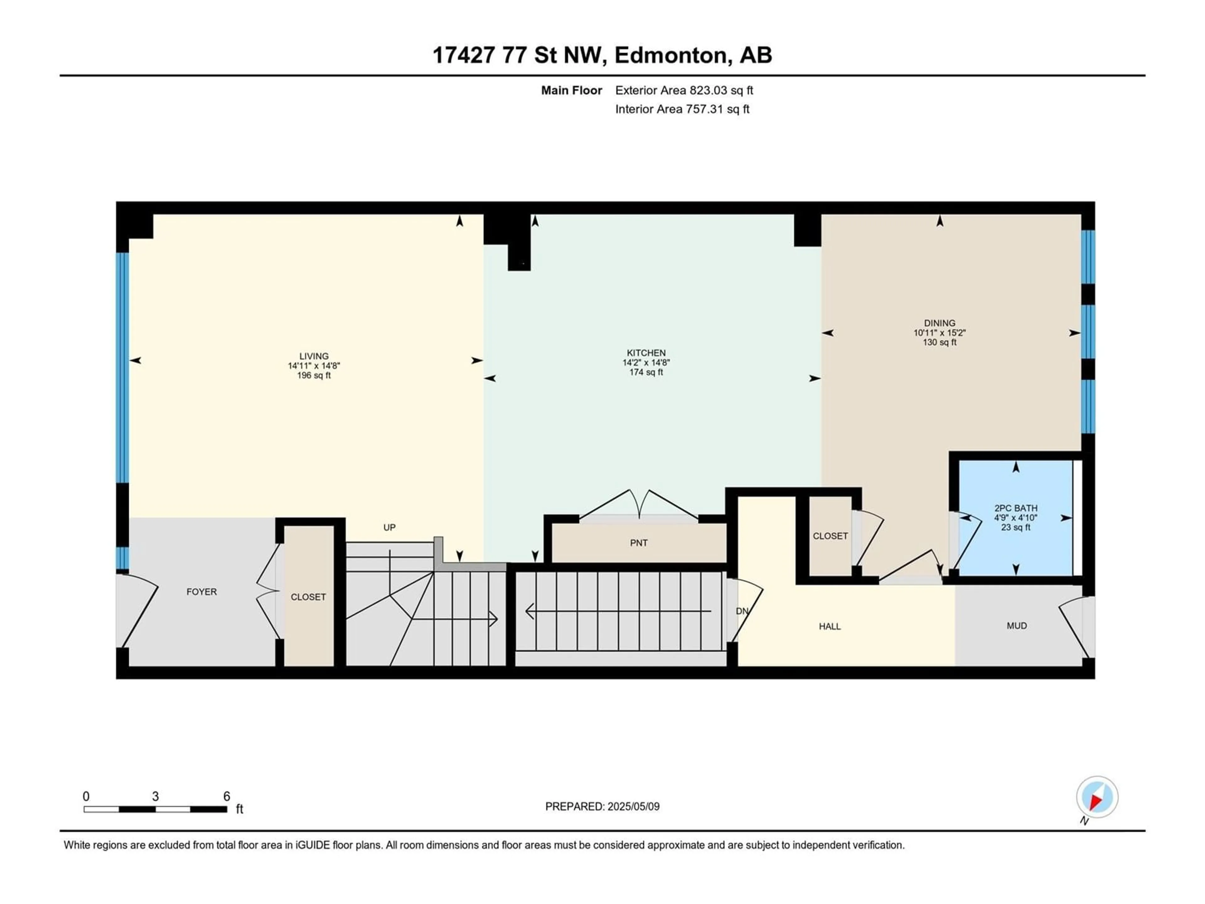 Floor plan for 17427 77 STREET, Edmonton Alberta T5Z0R4