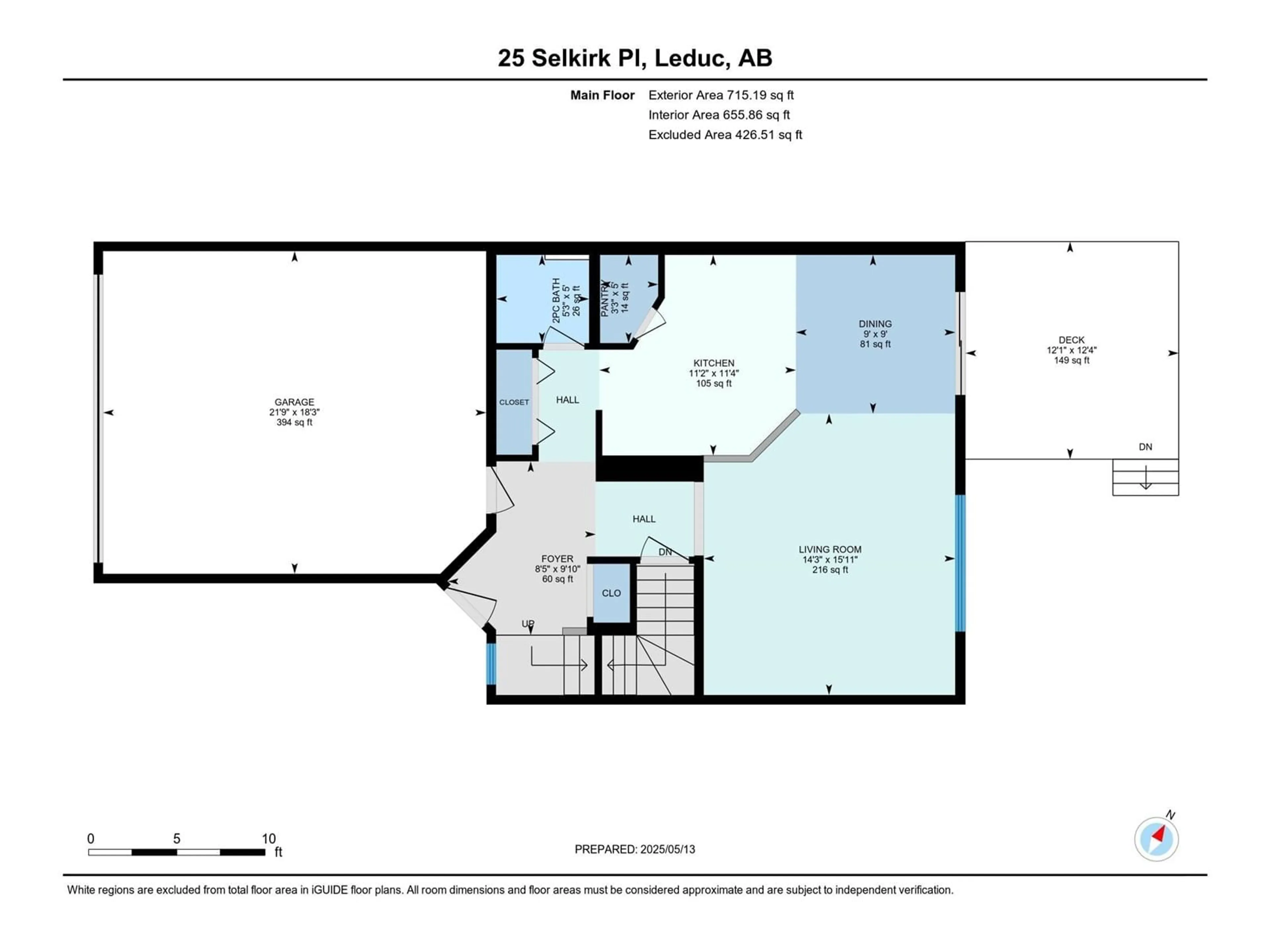 Floor plan for 25 SELKIRK PL, Leduc Alberta T9E0L4