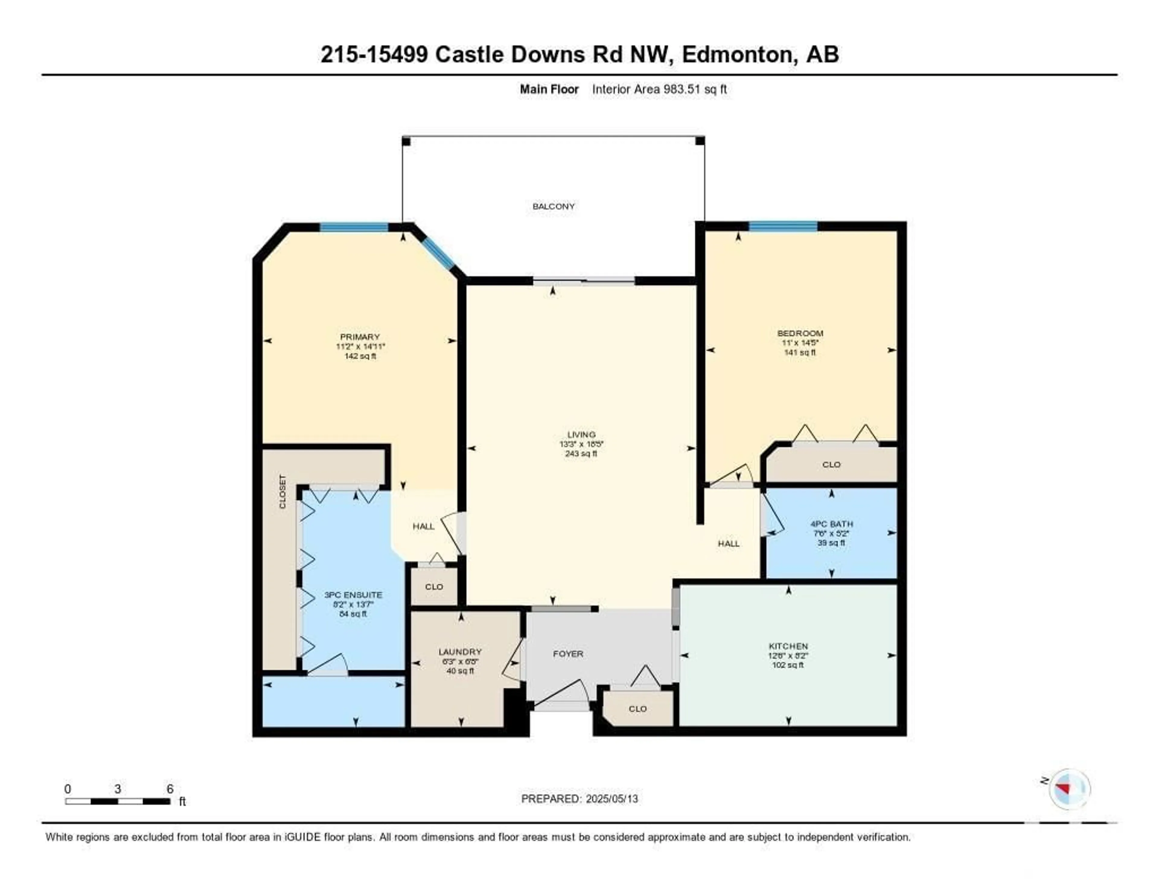 Floor plan for 15499 - 215 CASTLE DOWNS RD, Edmonton Alberta T5X5Y3