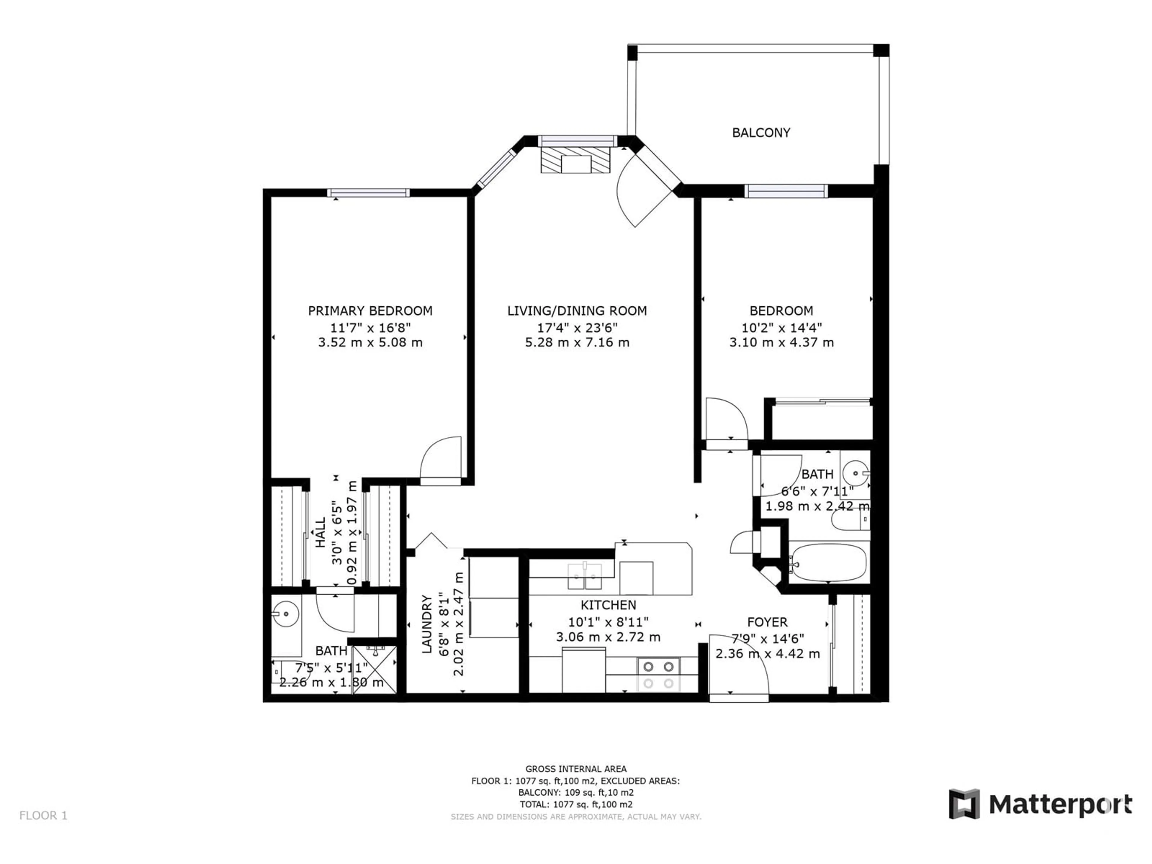 Floor plan for 100 - 311 FOXHAVEN DR, Sherwood Park Alberta T8A6B6