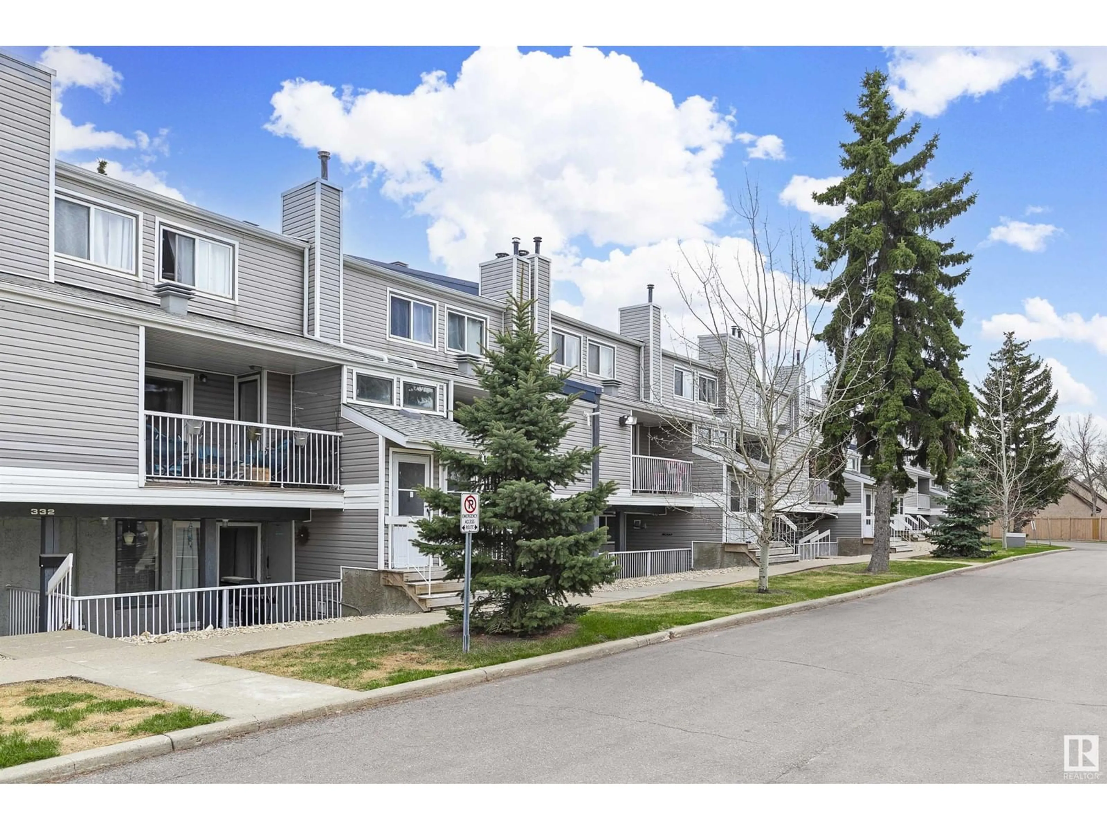 A pic from outside/outdoor area/front of a property/back of a property/a pic from drone, mountain view for 323 - 10404 24 AV, Edmonton Alberta T6J4J7