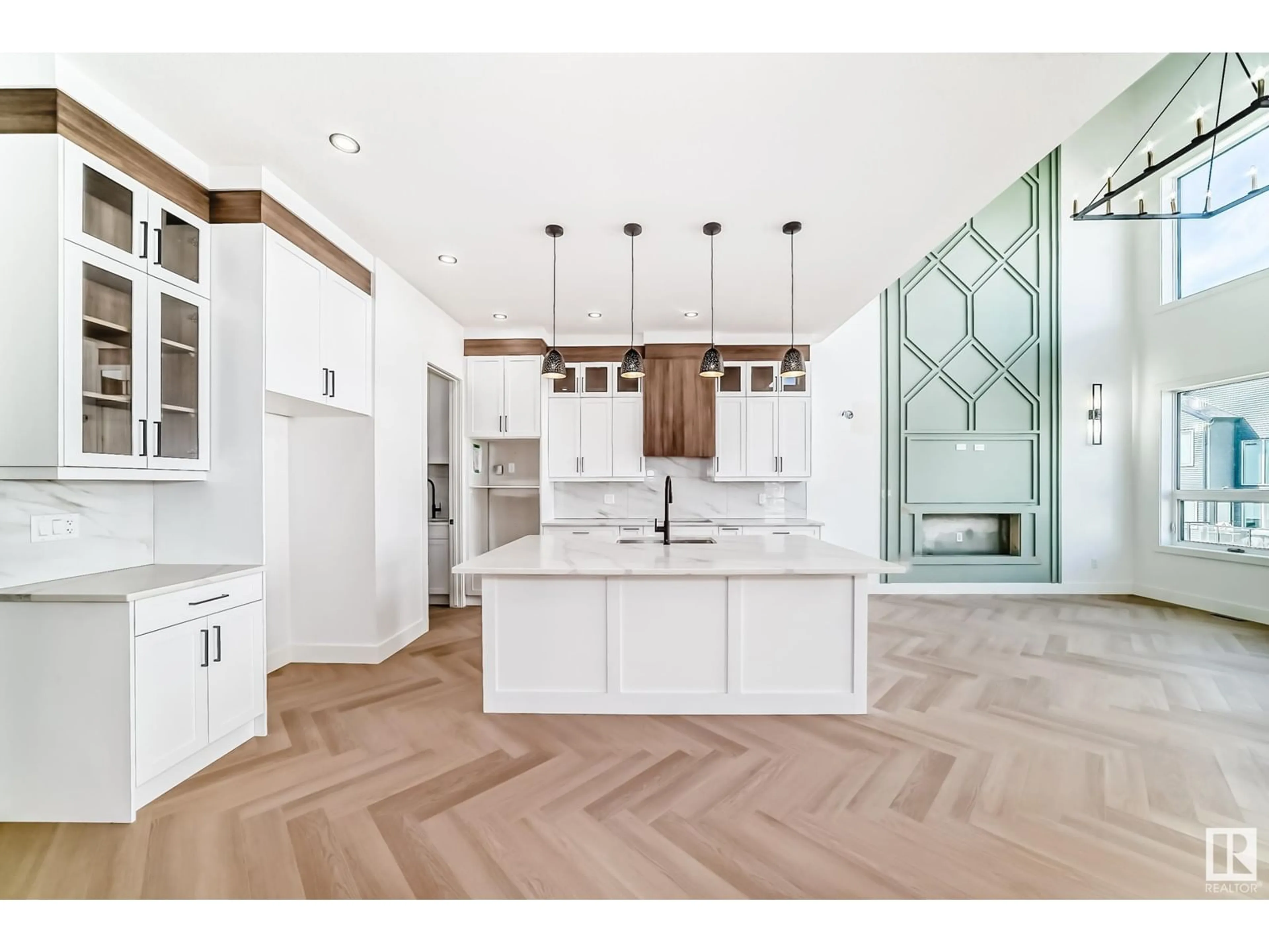 Open concept kitchen, unknown for SW - 7222 KIVIAQ LI, Edmonton Alberta T6W5R3