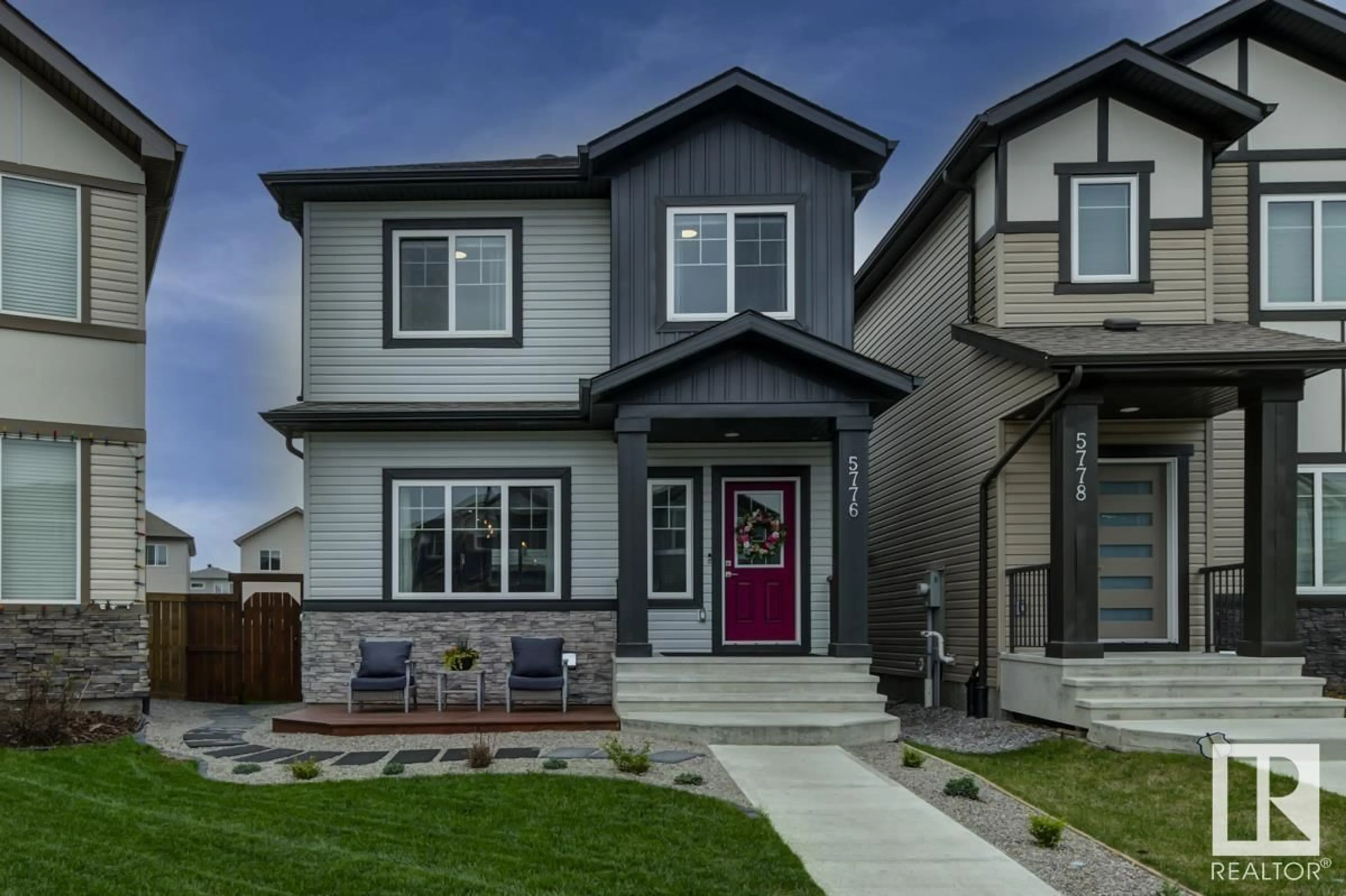 Home with vinyl exterior material, street for 5776 CAUTLEY CR, Edmonton Alberta T6W4X8