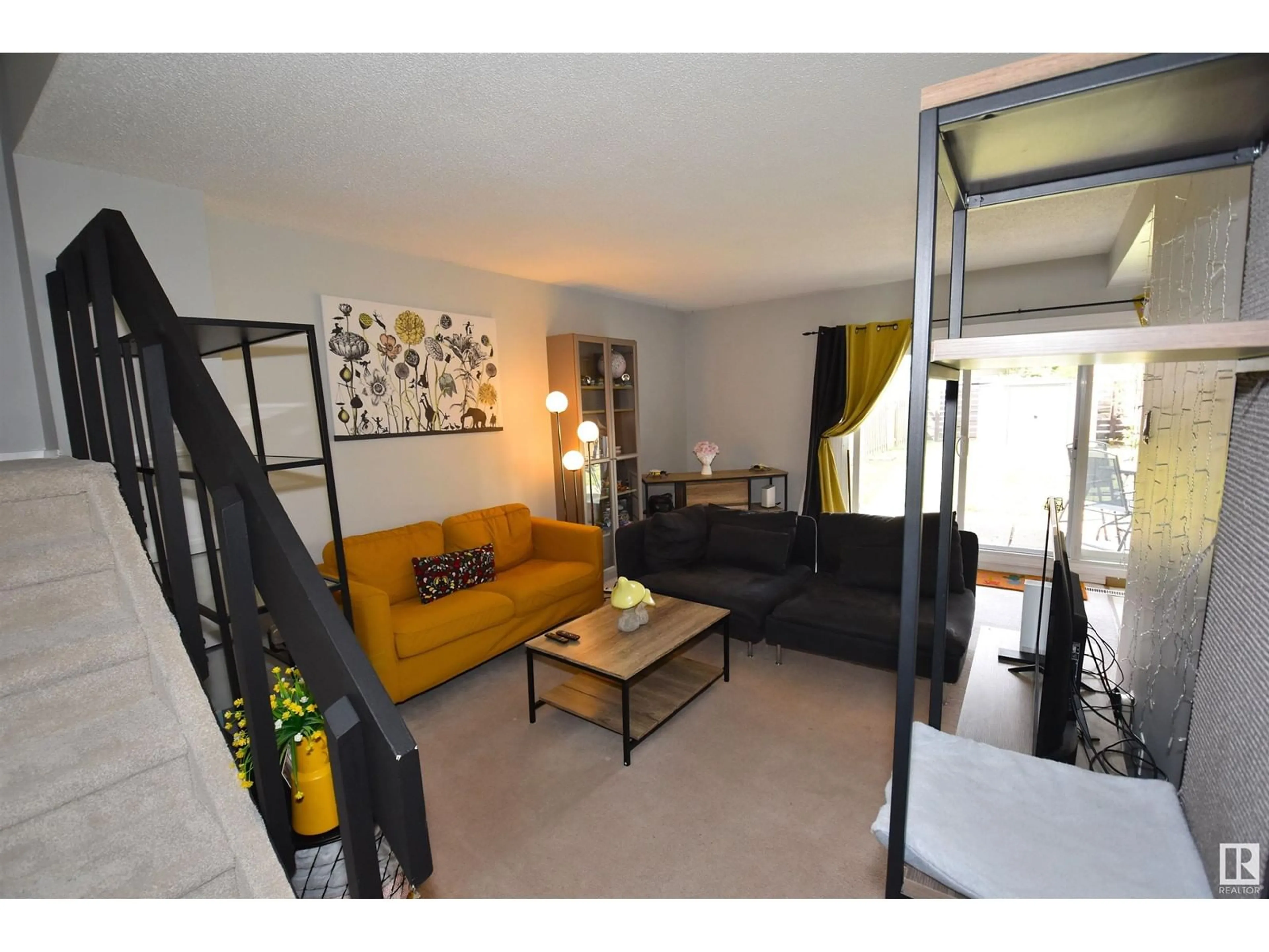 Living room with furniture, unknown for B - 16425 89 AV, Edmonton Alberta T5R4S1