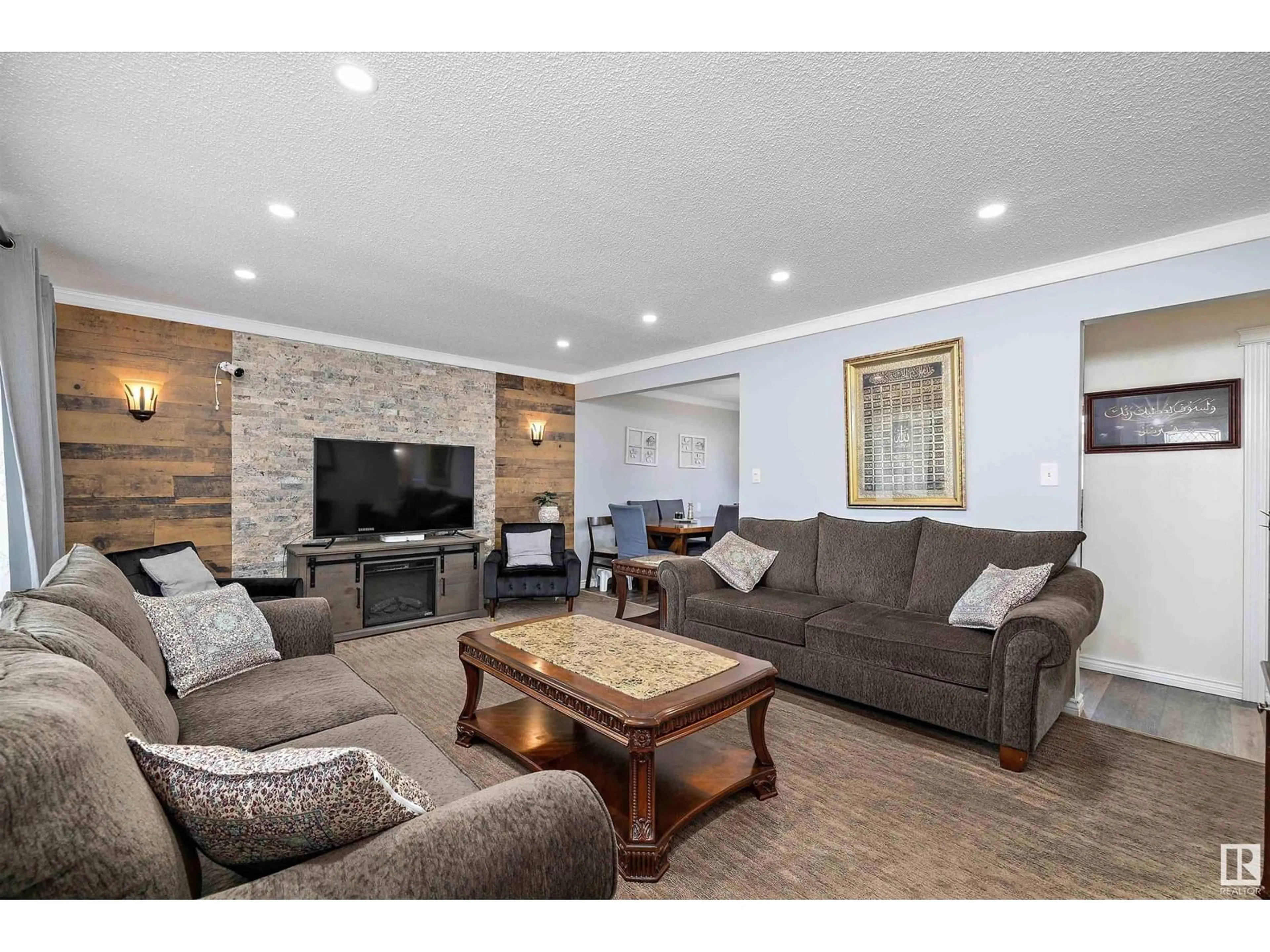 Living room with furniture, unknown for 11616 134 AV, Edmonton Alberta T5E1K9