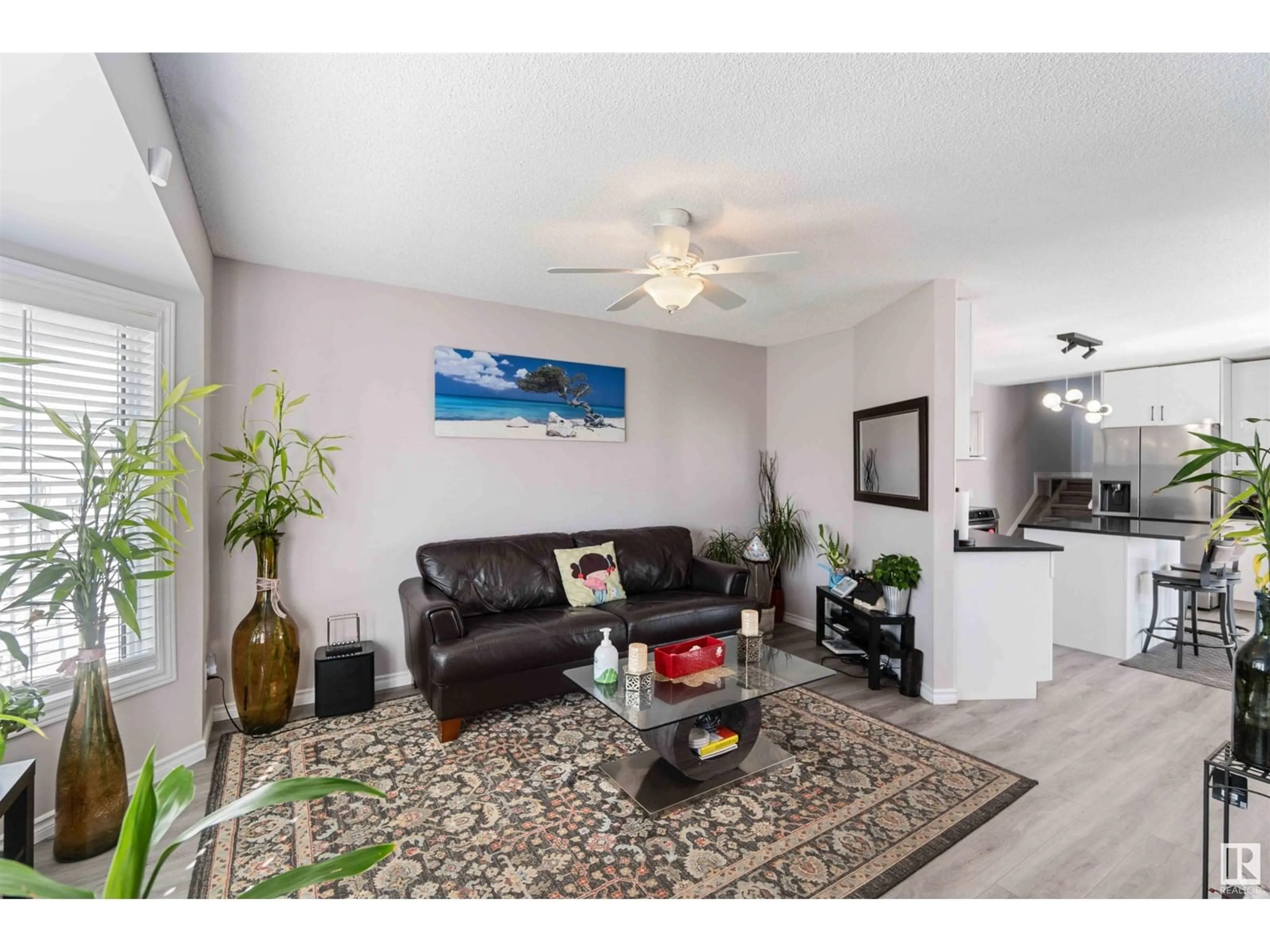 Living room with furniture, unknown for 8304 157 AV, Edmonton Alberta T5Z2P8