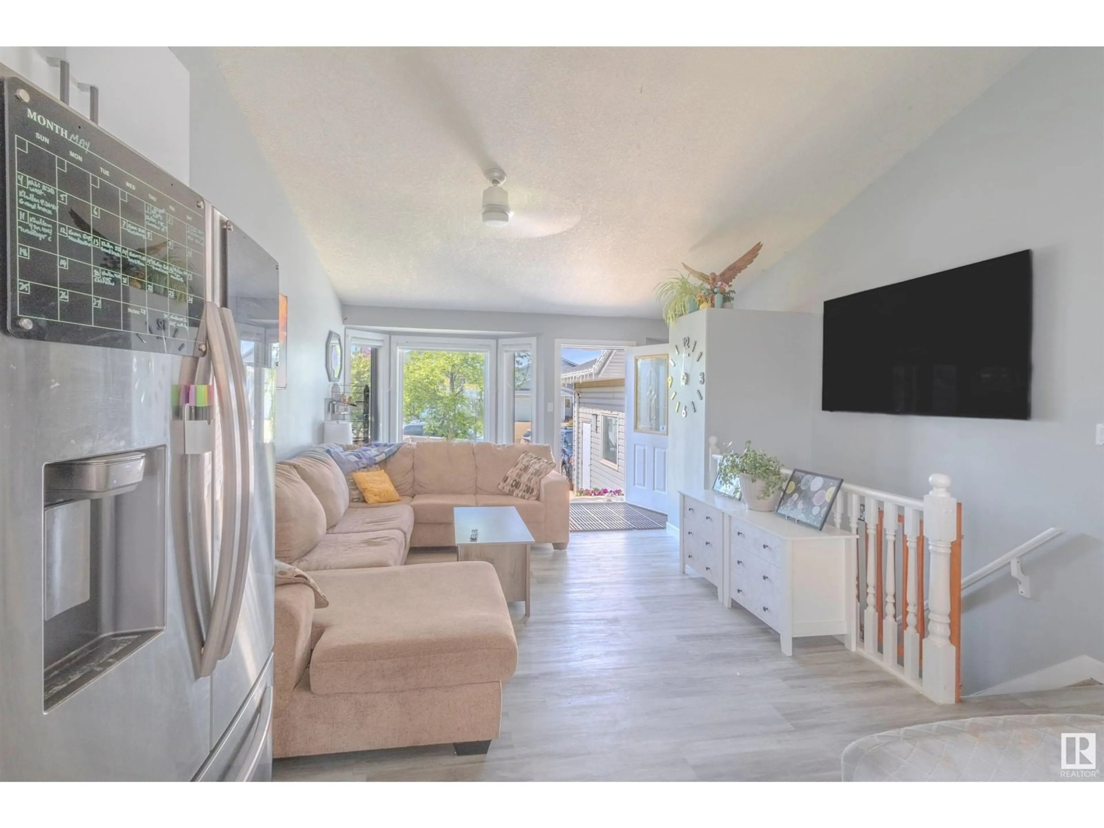 Living room with furniture, unknown for NW - 2716 44A AV, Edmonton Alberta T6T1K1