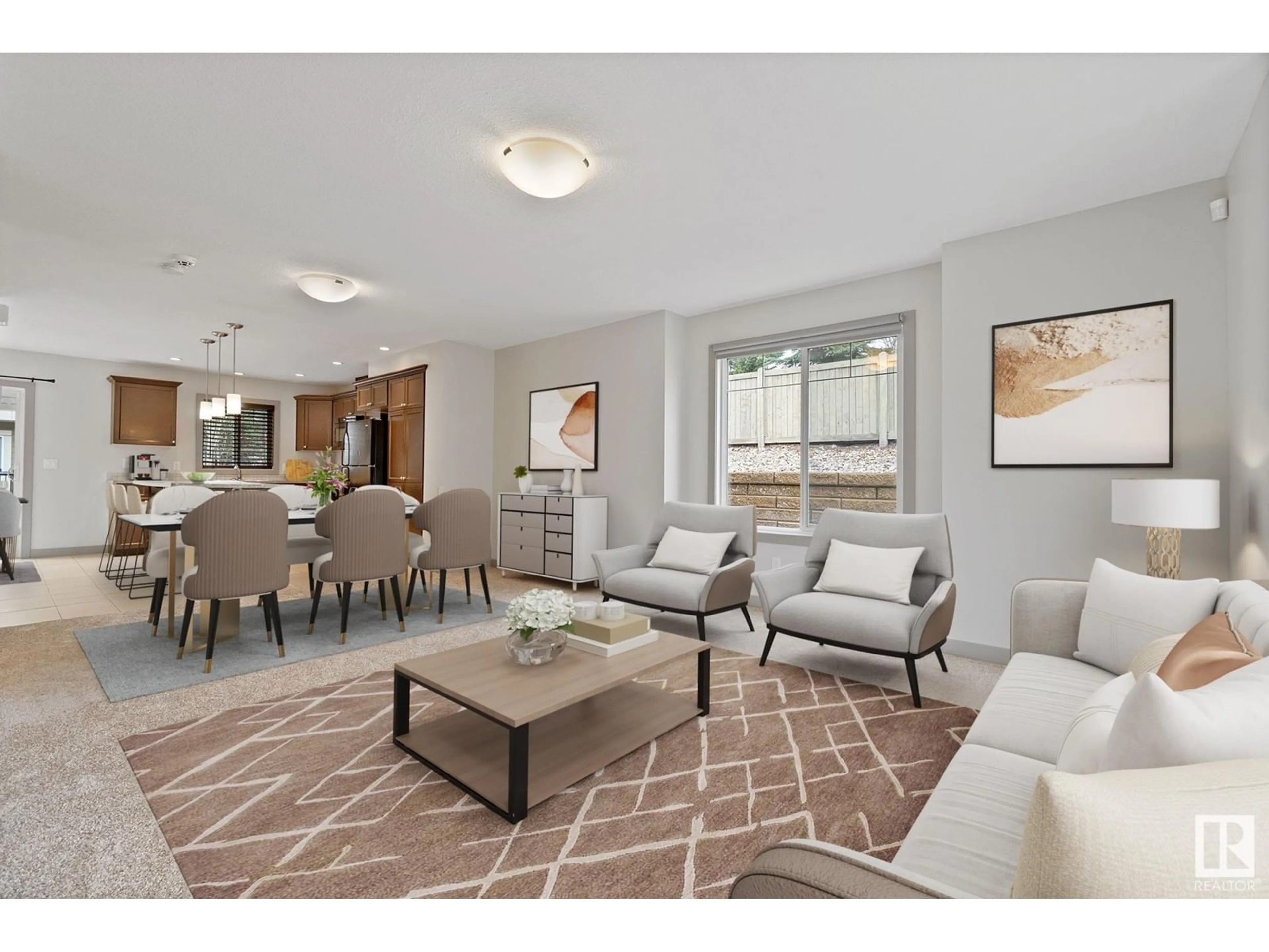 Living room with furniture, unknown for 13 - 1150 WINDERMERE WY, Edmonton Alberta T6W2B6