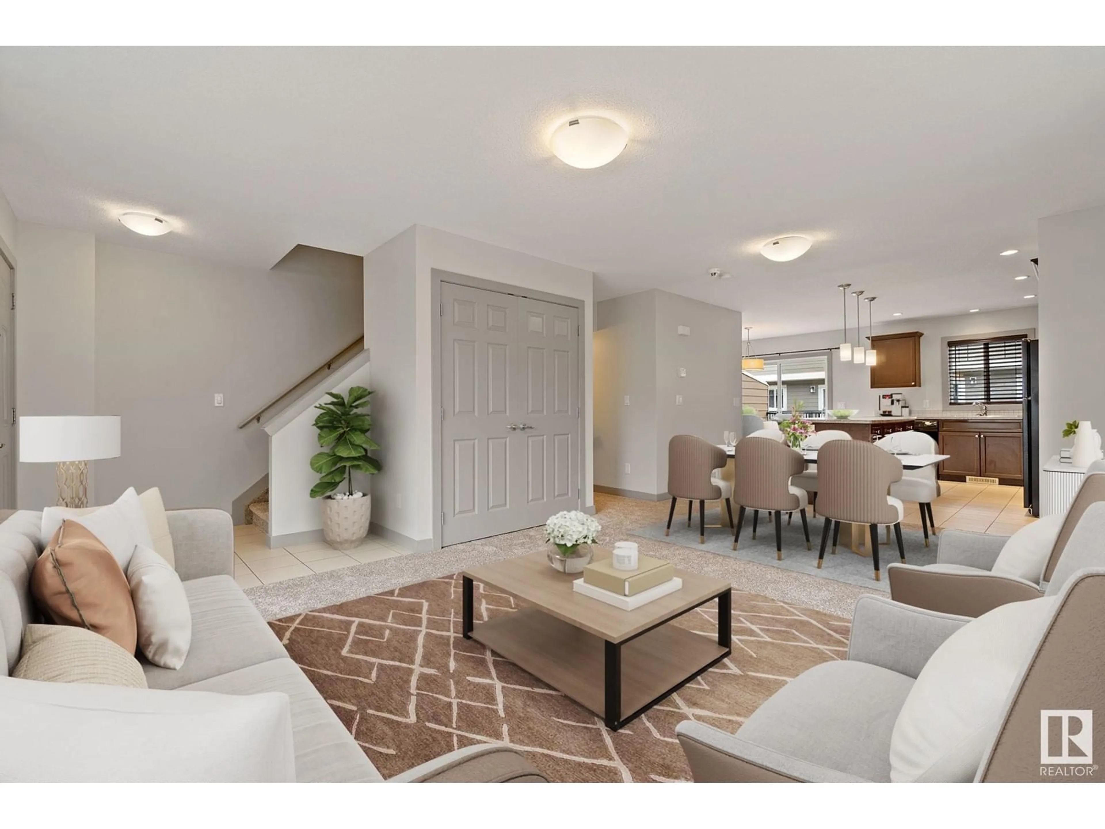 Living room with furniture, unknown for 13 - 1150 WINDERMERE WY, Edmonton Alberta T6W2B6