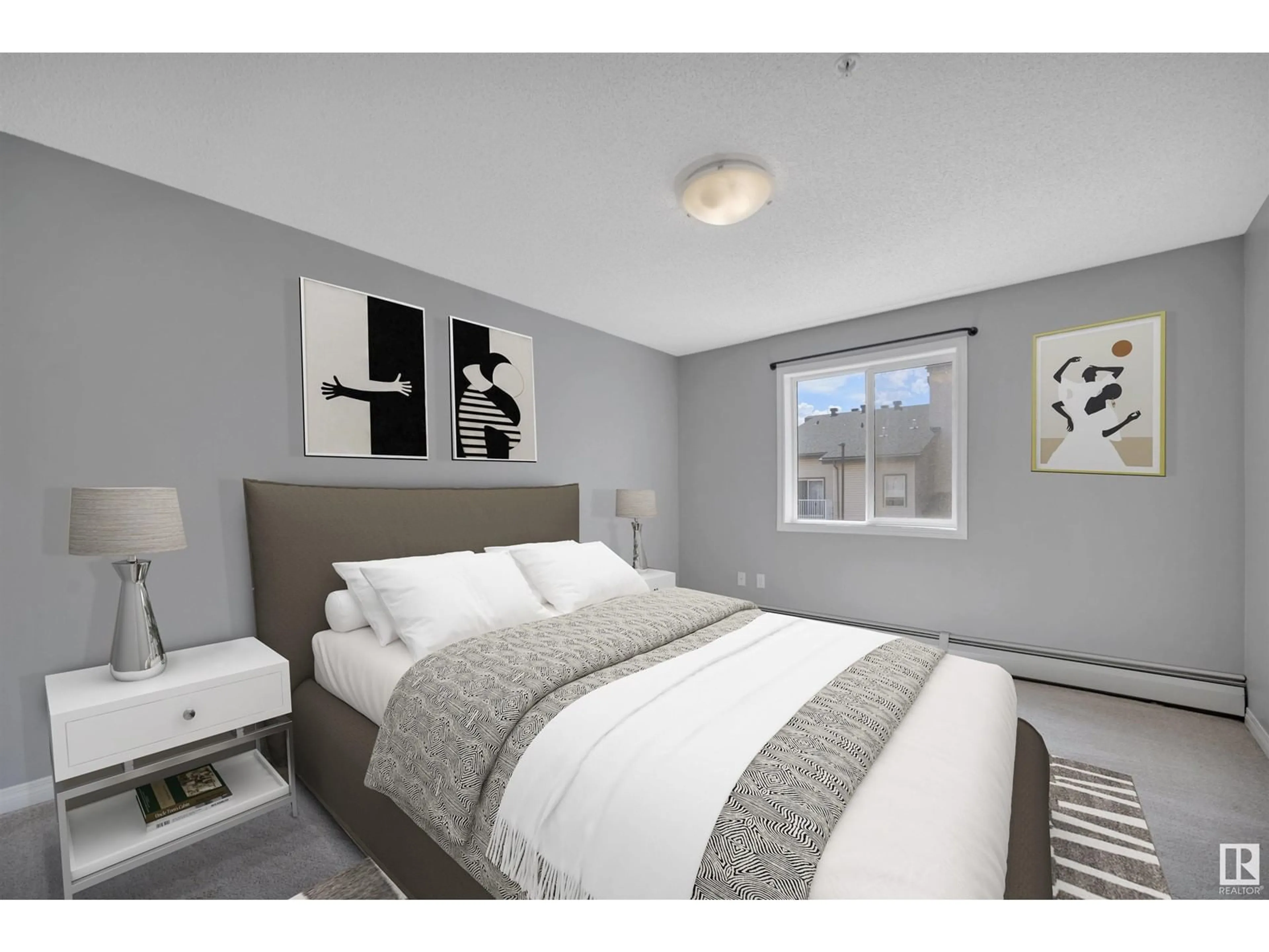Bedroom with bed, unknown for 151 - 220 EDWARDS DR, Edmonton Alberta T6X1N5