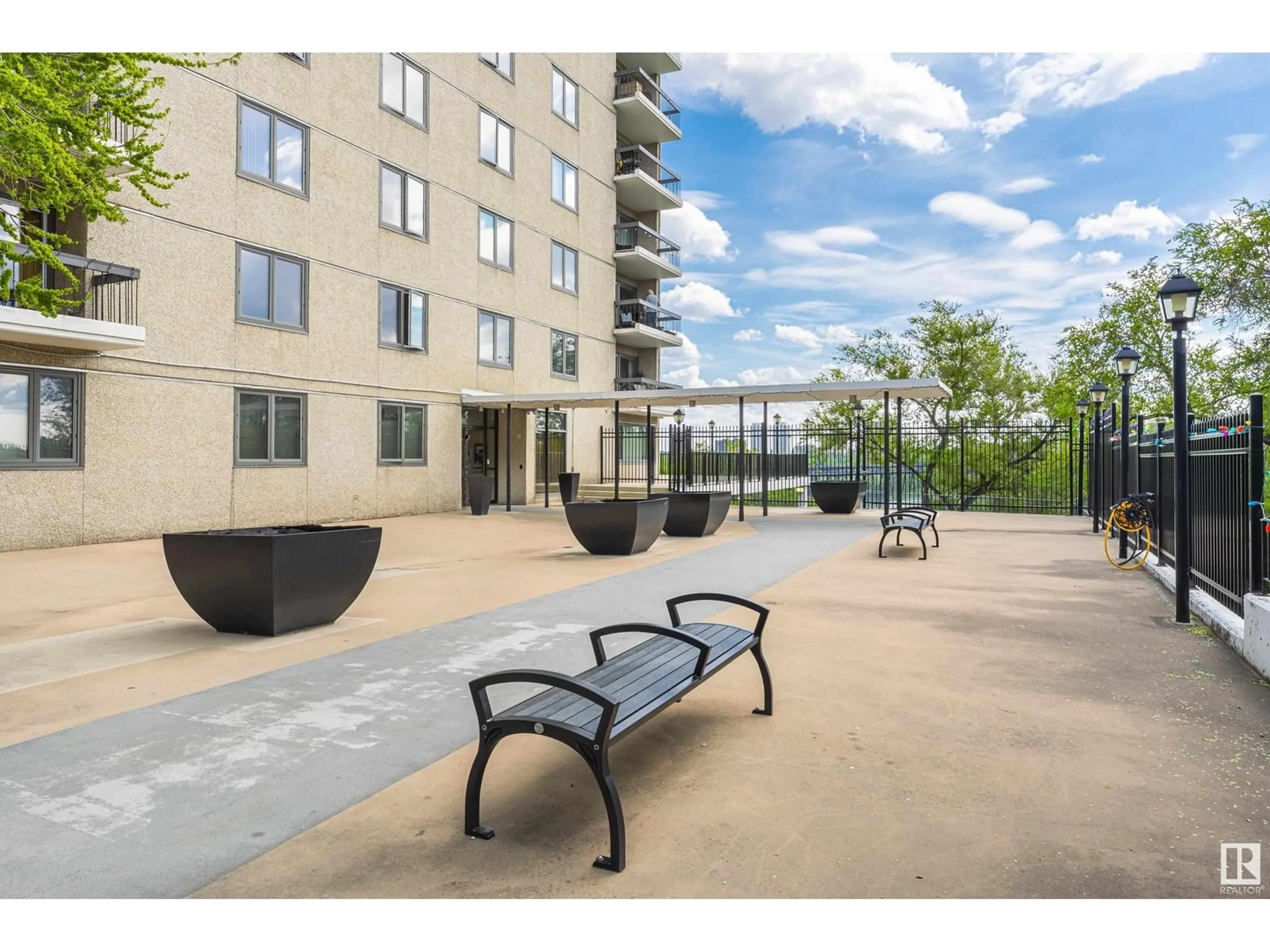 Patio, street for #903 - 9737 112 ST, Edmonton Alberta T5K1L3