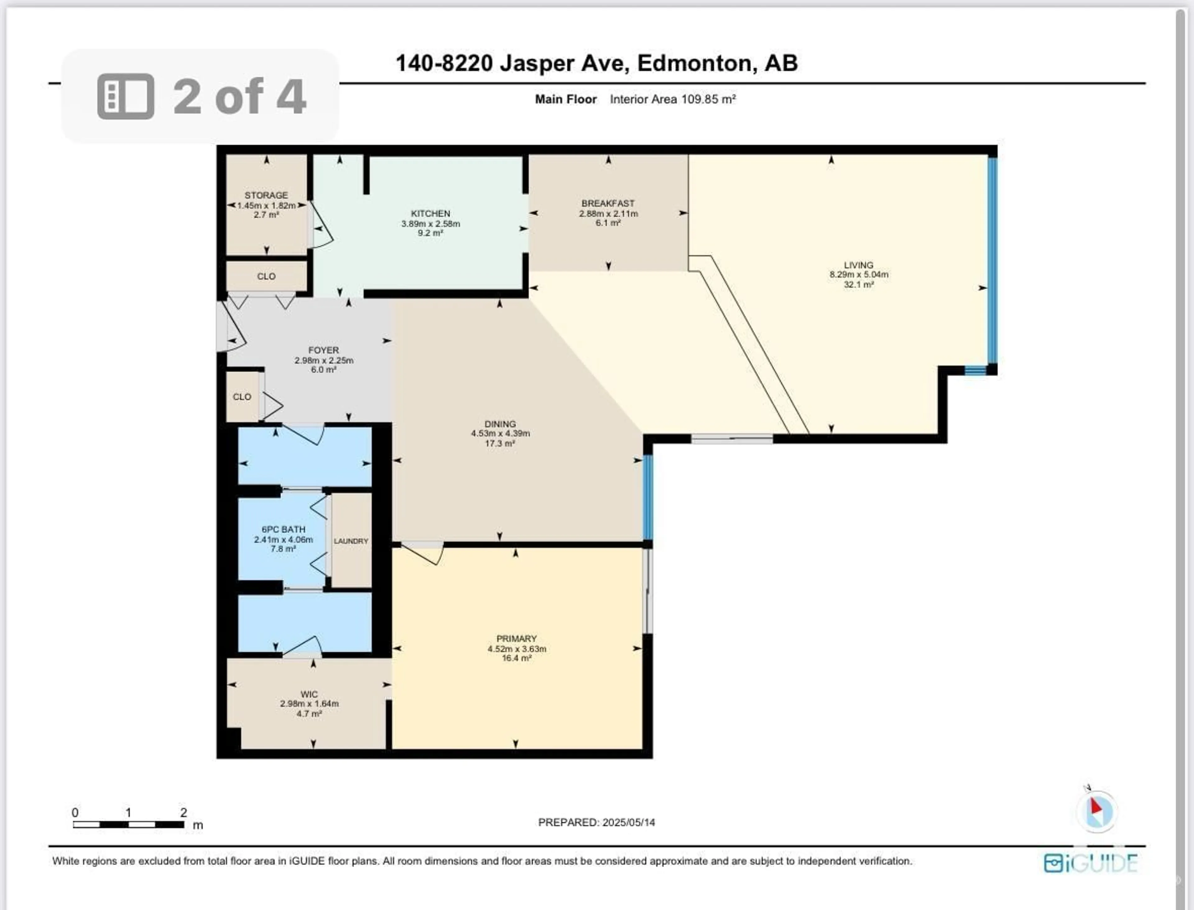Floor plan for 8220 - 104 JASPER AV NW, Edmonton Alberta T5H4B6