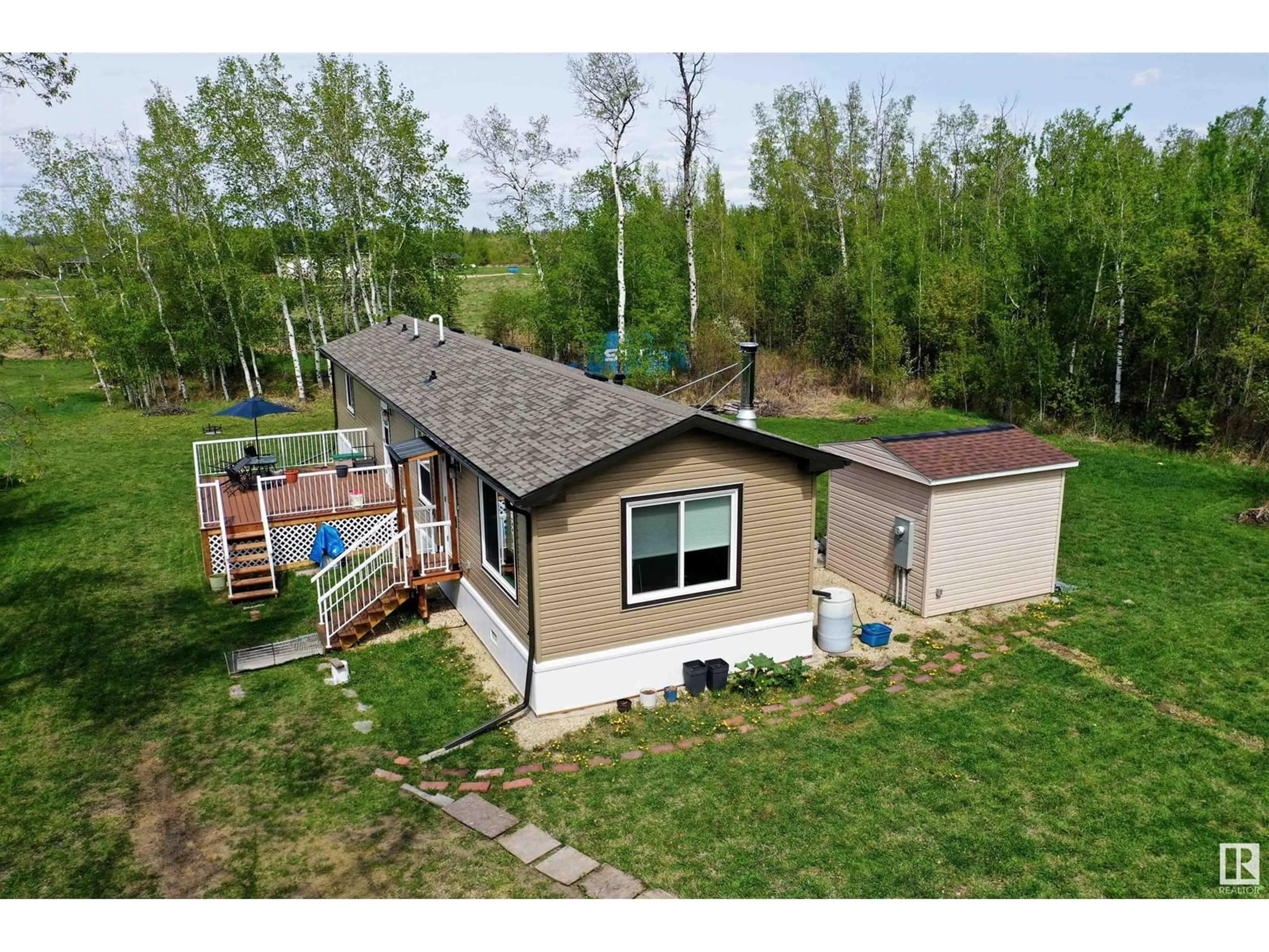 A pic from outside/outdoor area/front of a property/back of a property/a pic from drone, unknown for #120 - 120 TWP ROAD 490, Rural Leduc County Alberta T0C0V0