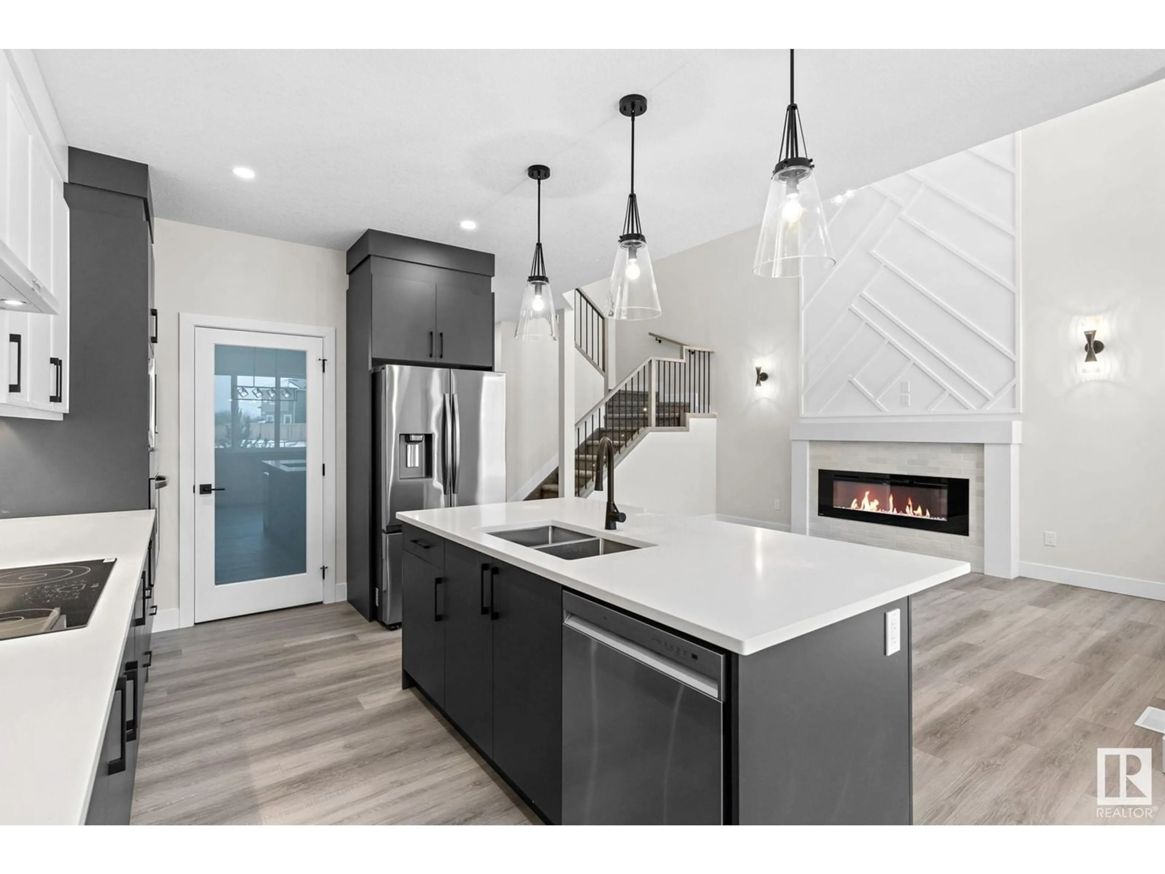 Open concept kitchen, unknown for 8512 181 AV, Edmonton Alberta T6X0R7